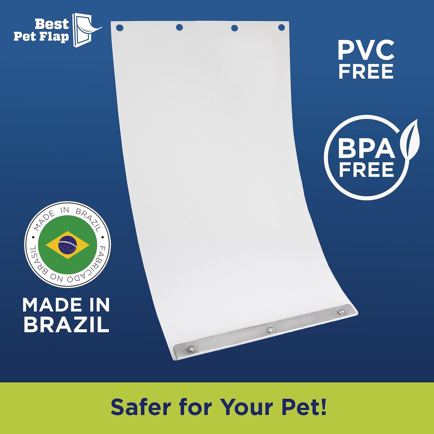 Best Pet Flap XLDog Door Replacement Non PVC Flap Compatible with Ideal Pet Products Ruff Weather DSRWX RWRFXL 9.75'' x 17'' Longer Lasting, Energy Efficient, Less Shrinkage, BPA Free