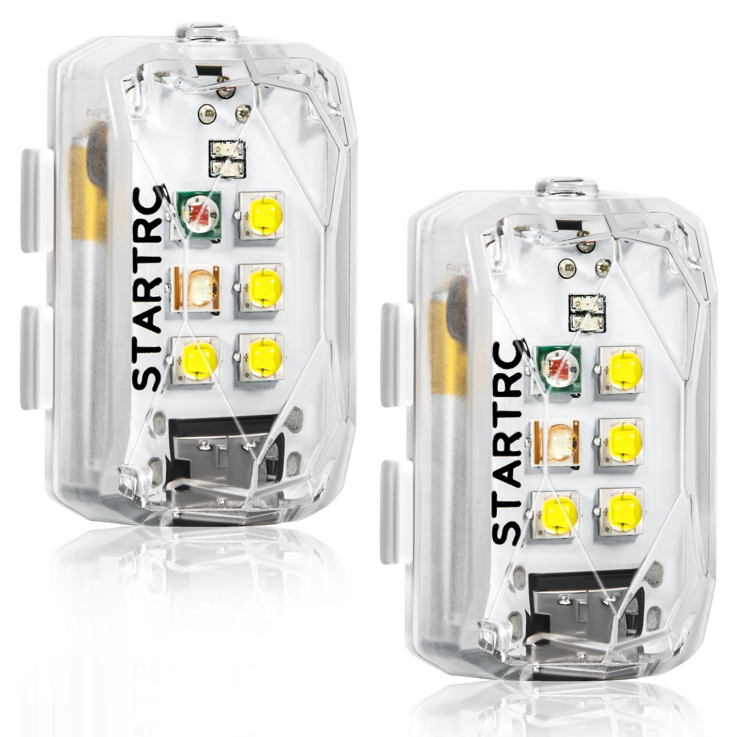 STARTRC Drone Strobe Light, Anti Collision Light, Rechargable Flash Led Lamp Light for FAA Drone Night Flying, Fits For DJI Mini 4 Pro, Air 3, Mavie 3, Mini 2 SE and All RC Drones Accessory(2pc)