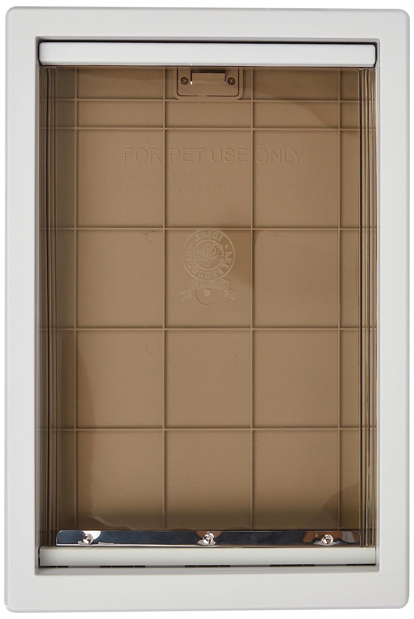 Ideal Pet Products Designer Series Plastic Pet Door with Telescoping Frame, Extra-Large, 10.5" x 15" Flap Size