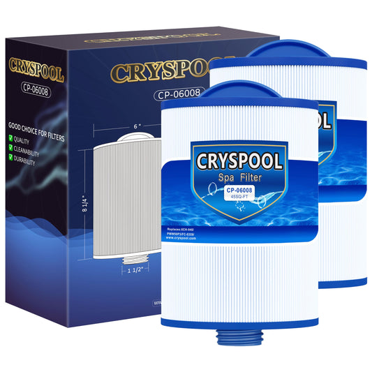Cryspool Coarse-Thread Spa Filter Replaces 6CH-940, PWW50P3 (NOT PWW50P4), Filbur FC-0359, Waterway Vita Aber,Viking Spa Hot Tub Filter, 2 Pack