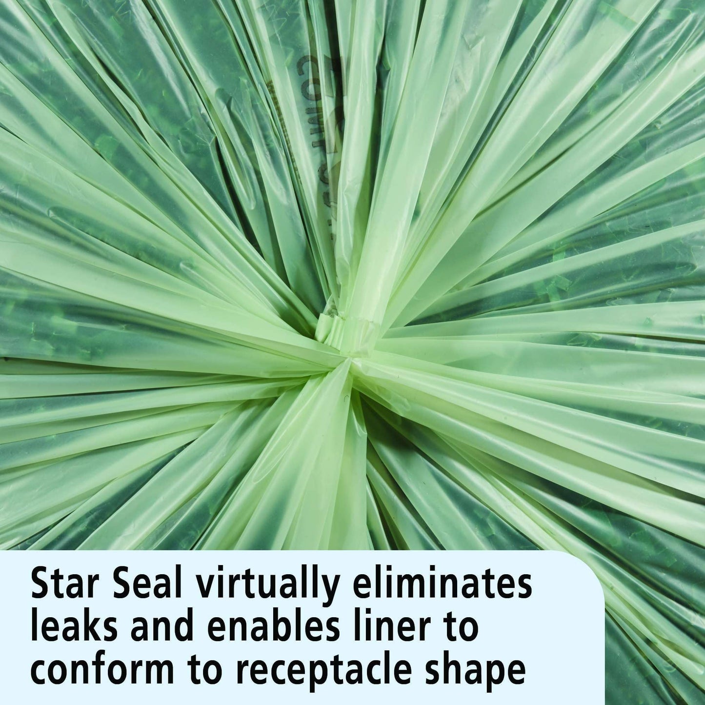 Stout EcoSafe-6400 Compostable Bags,0.85 Milliliters, 33 x 48, Green, 50/Carton (E3348E85)