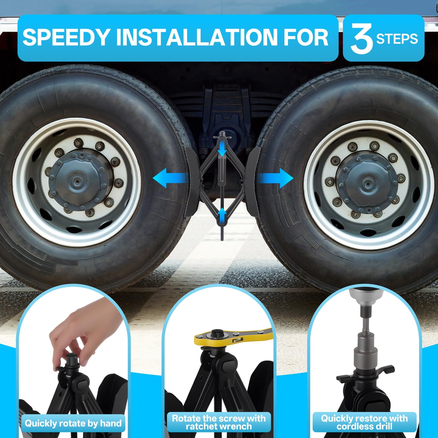 Camper Wheel Chock Stabilizer 2 Sets for RV Travel Trailer Truck, Heavy Duty X-Shaped RV Stabilizer Wheel Chock, Anti-Move Tire Wheel Chock Fits 3.5" to 12" Wheel Gaps