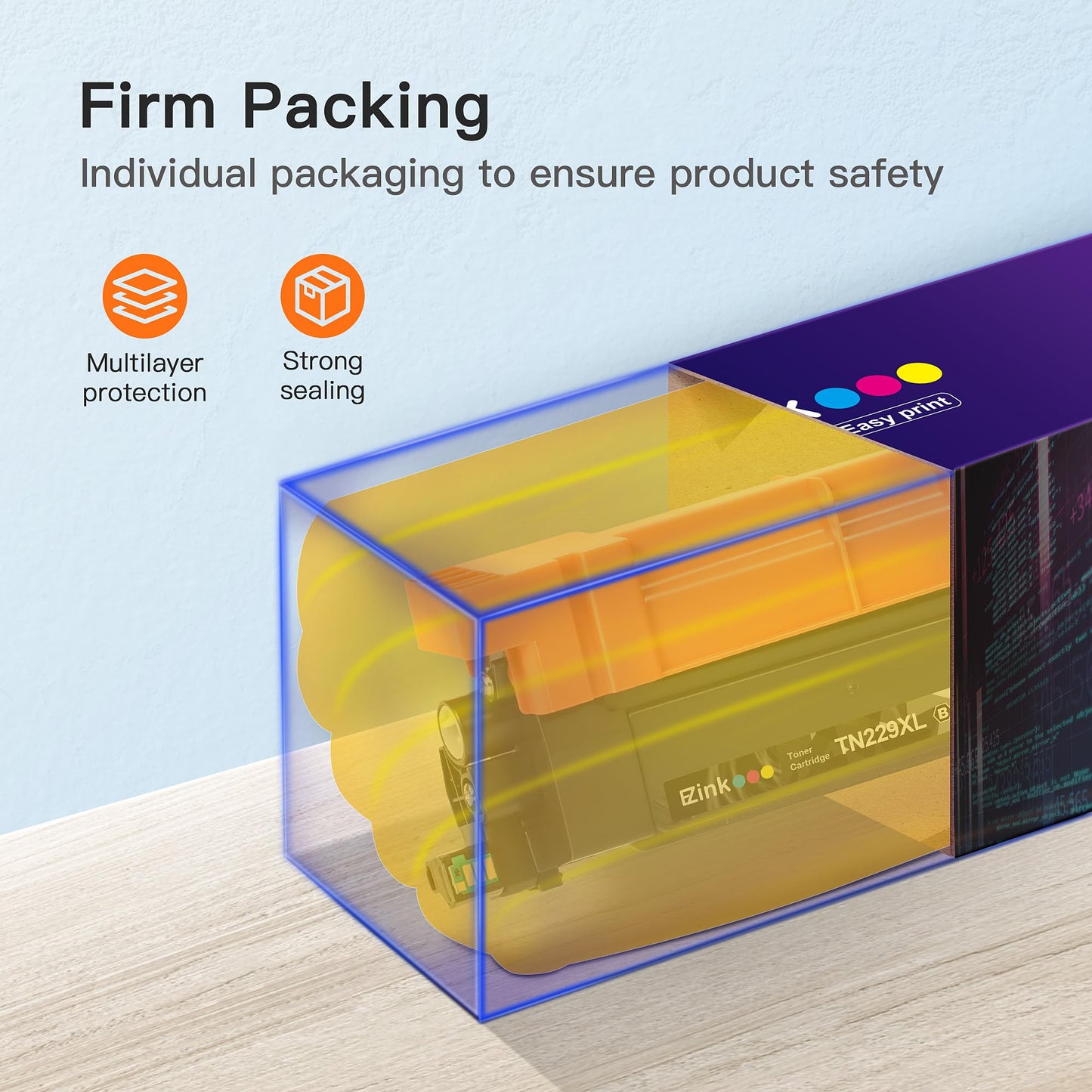 (Newest Chip) TN229XL Toner Cartridges 4 Pack Compatible Replacement for TN229XL TN-229XL TN229 XL for MFC-L3720CDW MFC-L3780CDW HL-L3220CDW HL-L3280CDW Printer High Capacity (BK/C/M/Y)