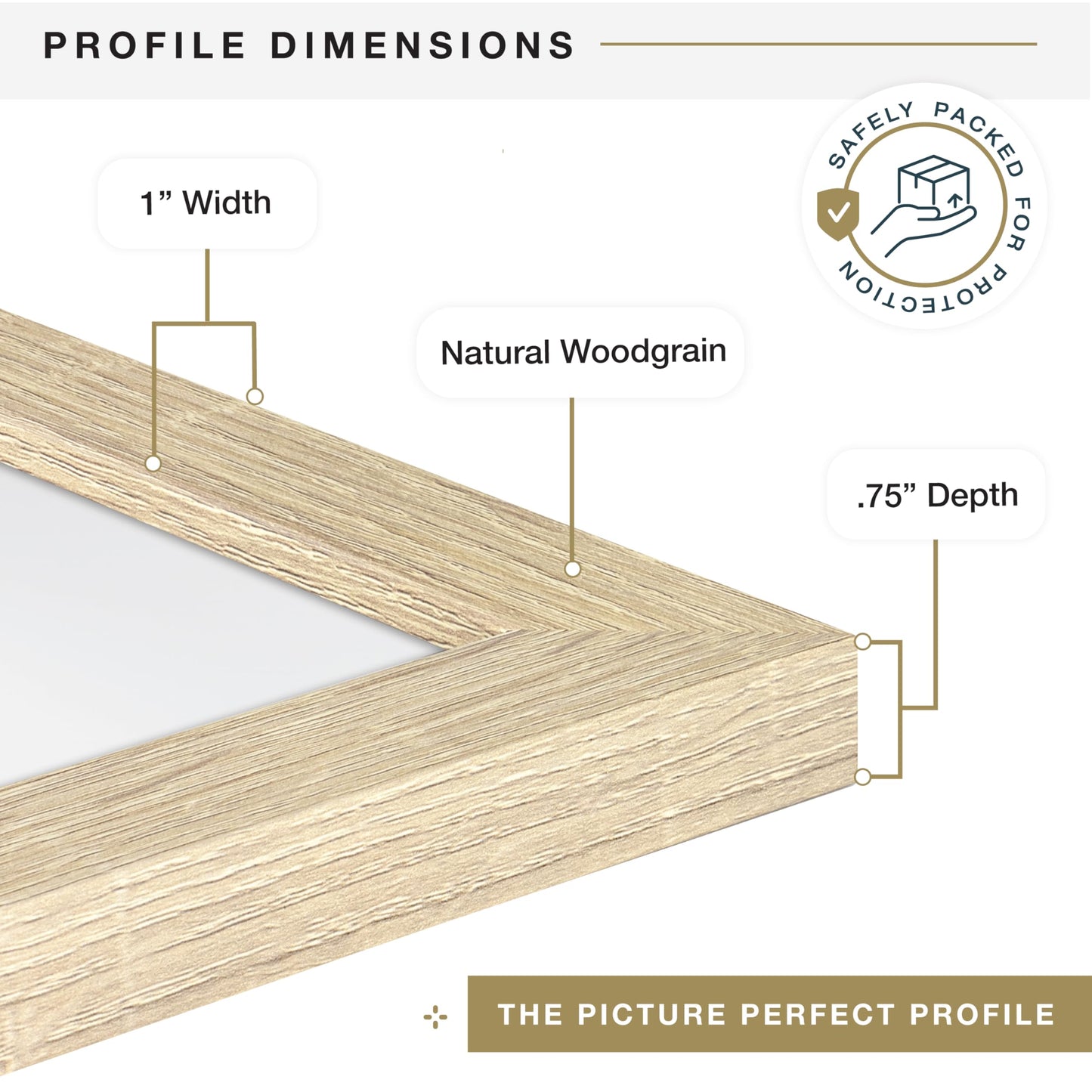MCS Studio Gallery 19.75x27.5 Poster Frame Natural Woodgrain, Vertical & Horizontal Wall Hanging Large Picture Frame for Photos, Posters & Art Prints (1-Pack)