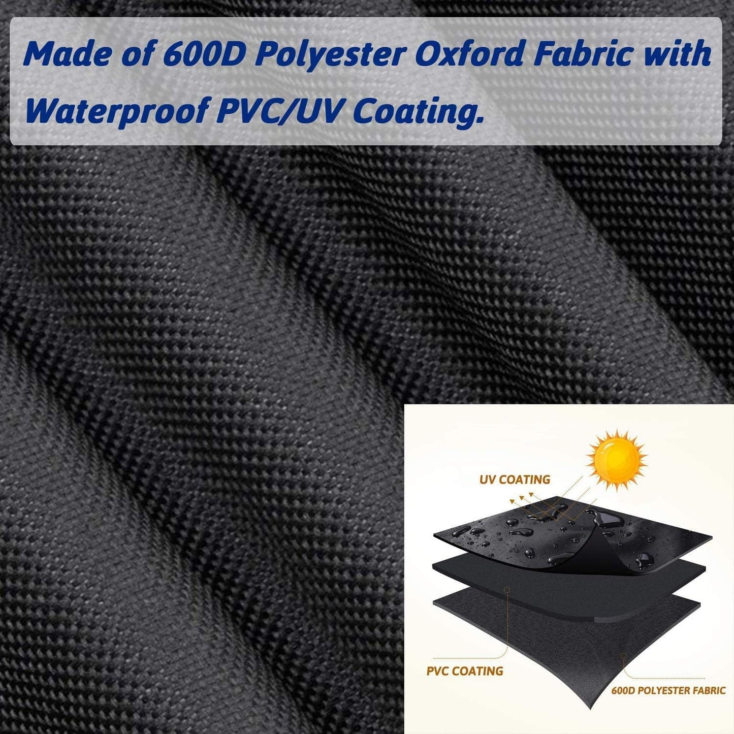 GFTIME 7113 Grill Cover for Weber Q100 Q120 Q1000 Q1200 Q200 Q220 Q2000 Q2200 Q2400 Q2800N+ Series Gas Grills, 600D,Heavy Duty BBQ Cover for Weber Q Portable cart, Waterproof and UV Resistant
