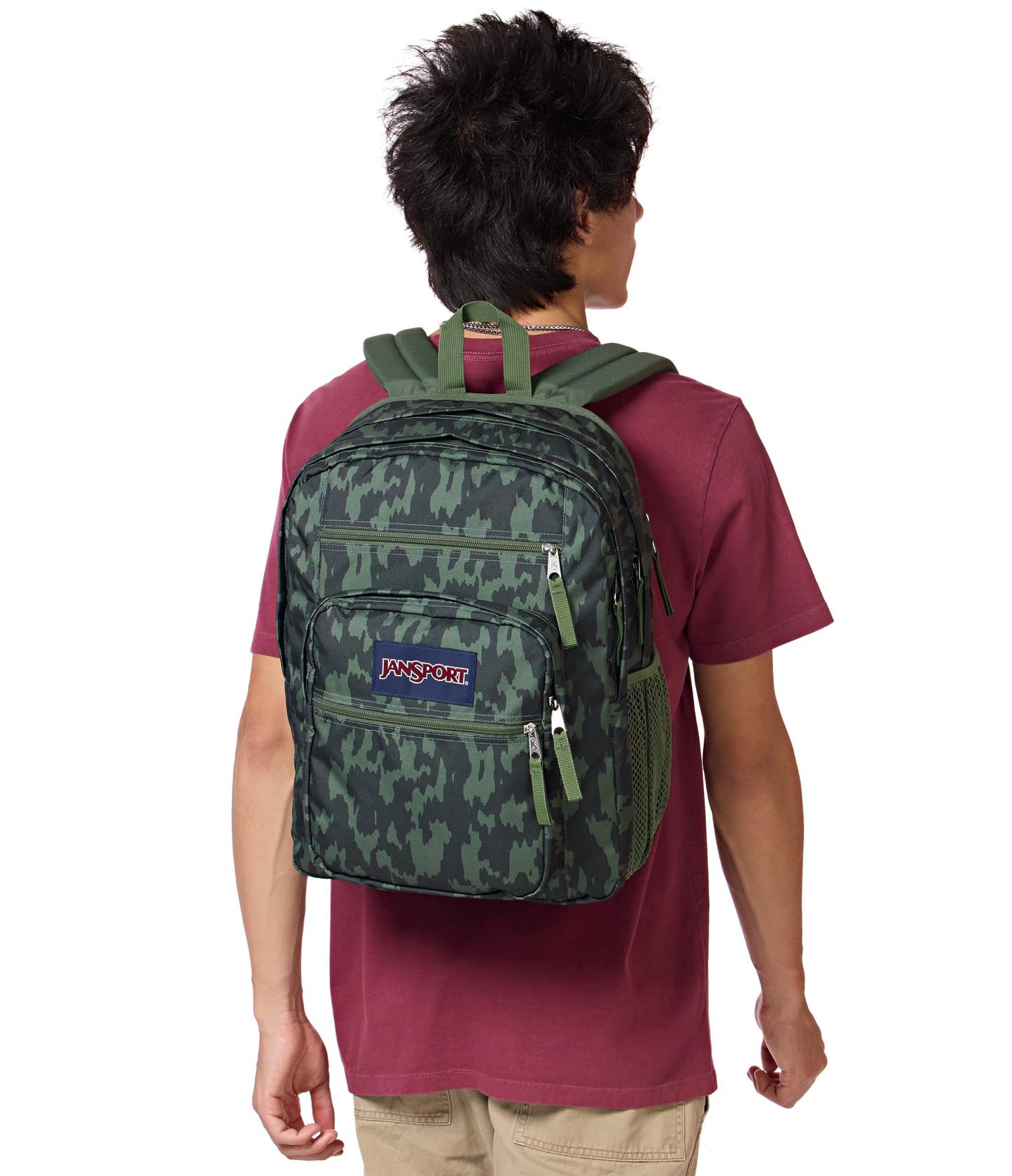 JanSport Laptop Backpack - Computer Bag with 2 Compartments, Ergonomic Shoulder Straps, 15” Sleeve, Haul Handle, Camo Illusion, One Size With 2 Compartments