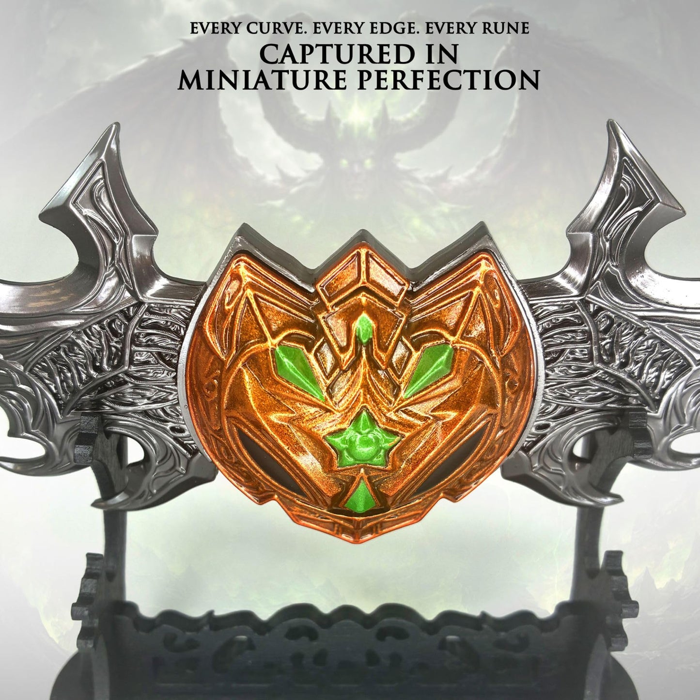 Warcraft Frostmourne Sword Letter Opener | Deluxe 30cm Metal Replica of The Lich King's Blade | Desk Accessory & Envelope Slitter | World of Warcraft Gamer Gift (Warglaive of Azzinoth 27cm)