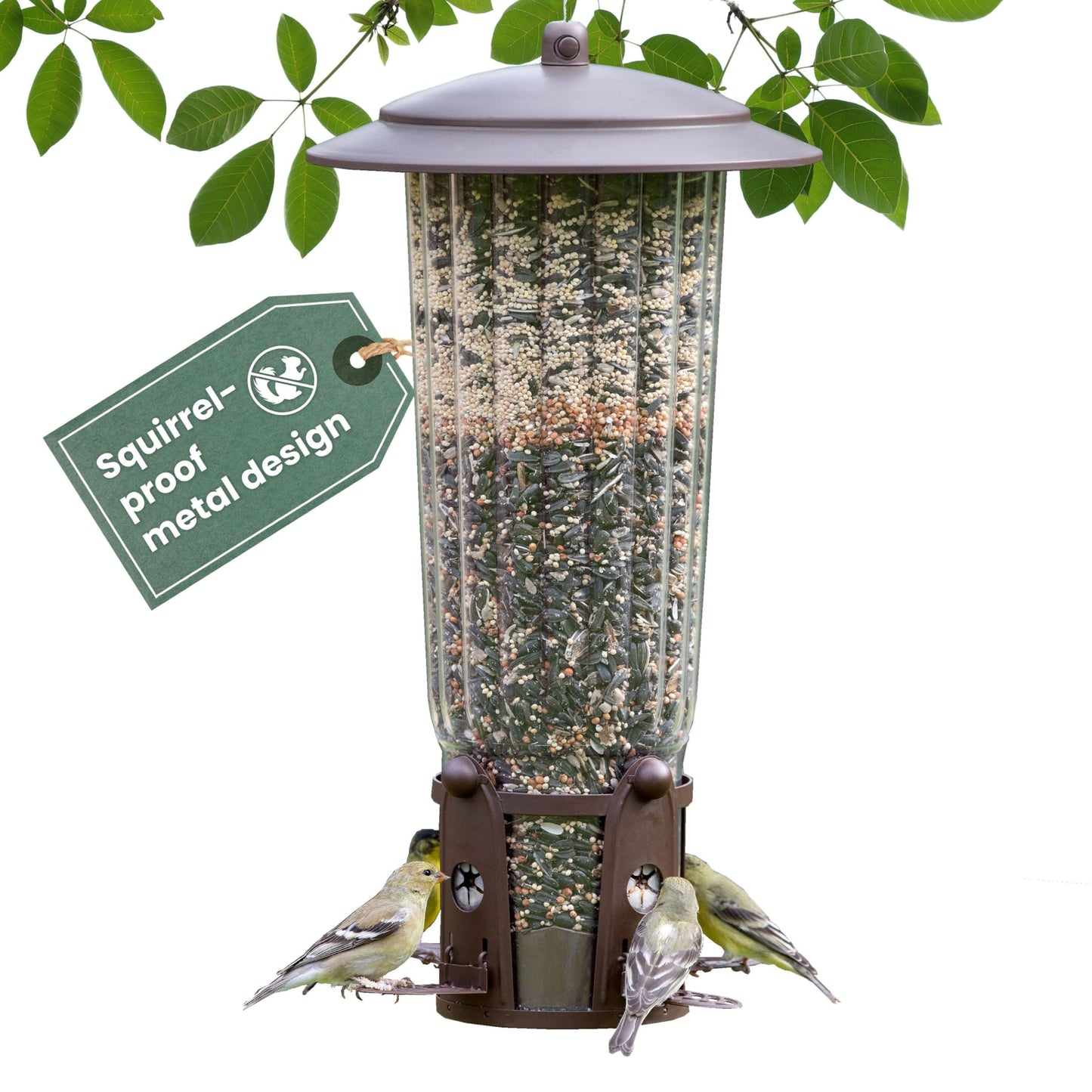 Perky-Pet 334-1SR Squirrel-Be-Gone Max Bird Feeder – 4 Lb