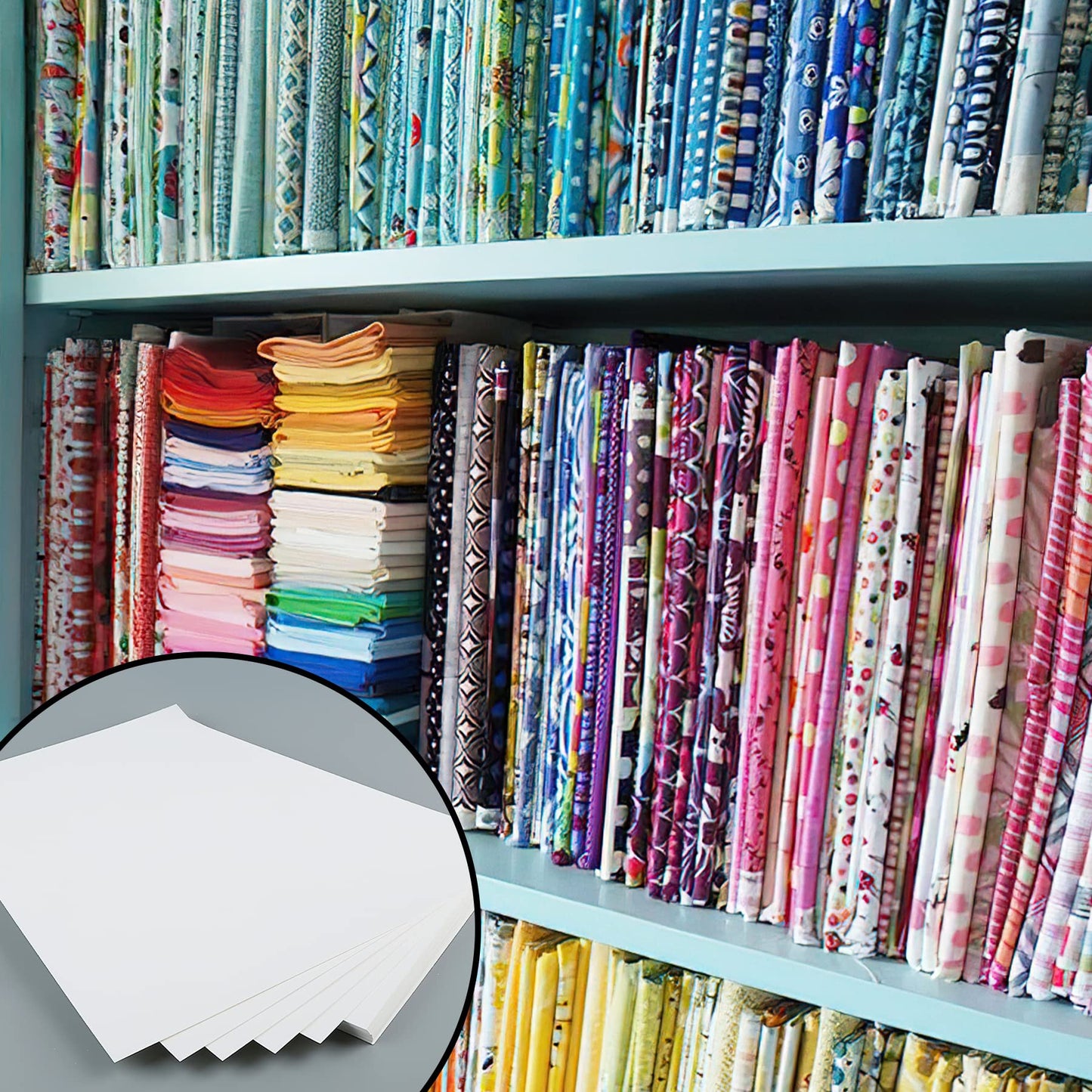 30 Pcs Thicken Comic Book Boards and 120 Pcs Clear U Shape Plastic Alligator Clips, Thickness 1 mm Fabric Organizer Boards for Folding and Storing Fabric, 7.5 x 10.6 Inch (30)