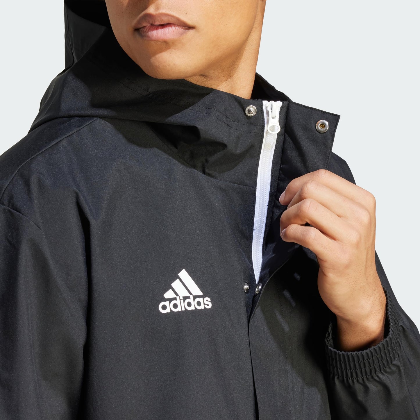 adidas Men's Entrada All Weather Jacket, Black, Small