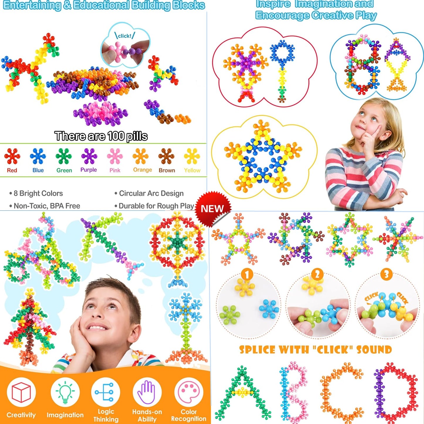 HANLAYYDS 150Pcs Fidget Toys Set, Sensory Pop Stress Relive Toys for Kids Adults Boys and Girls ADHD Anxiety Autism - Pinata Stuffers, Party Favors, Classroom Stress Relief Prizes (A-150Pcs)