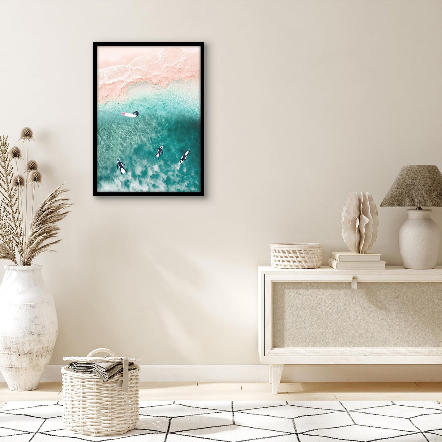 Americanflat 17x24 Picture Frame with Polished Plexiglass - Streamline Collection - Thin Border Picture Frame for Wall Display - Hanging Hardware Included - Black