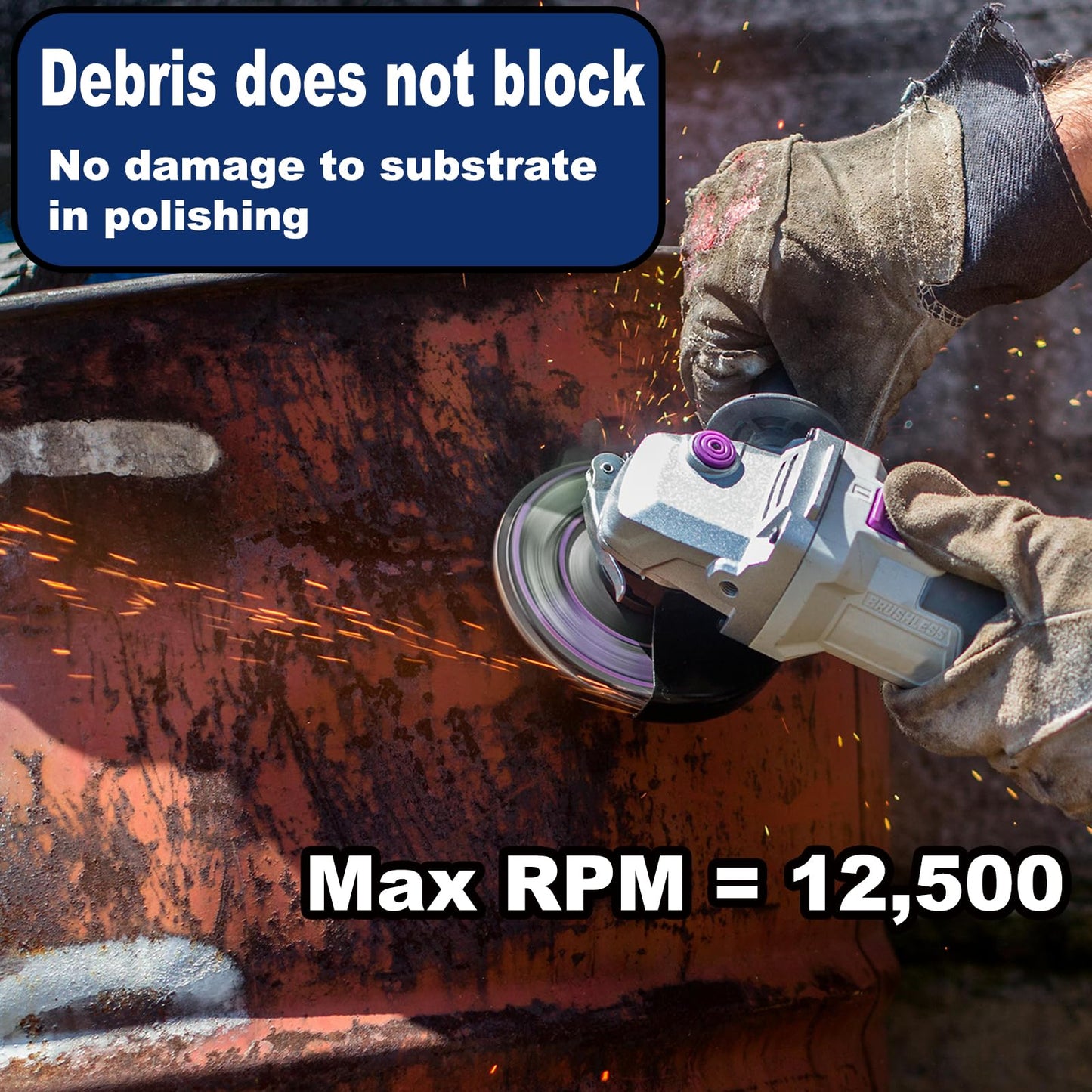 12 PCS Strip Discs Paint Stripper Discs, Wimayo 4-1/2 "x 7/8" Stripping Wheel Rust Remover Grinder Disc for Angle Grinder to Clean and Remove Rust, Paint ＆ Oxidation