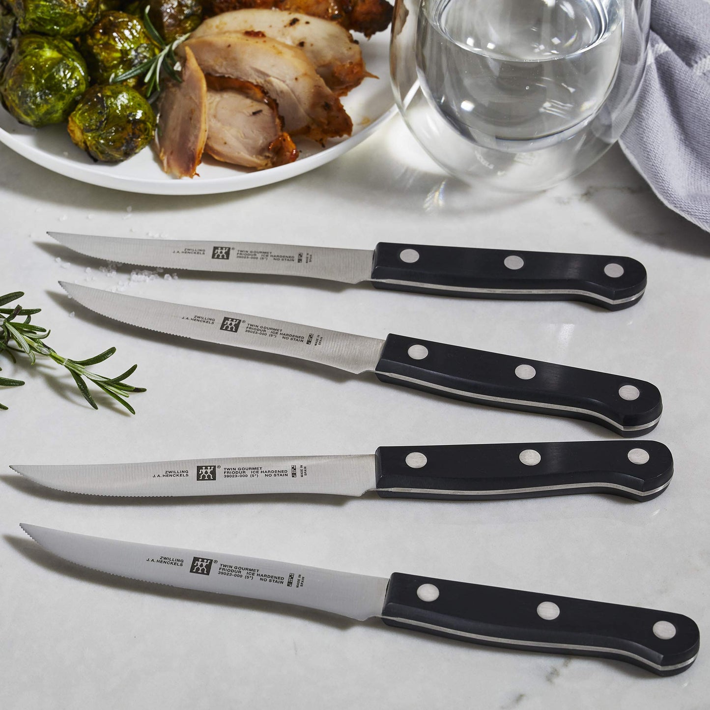 Zwilling J.A. Henckels 39123-000 Twin 4-Piece Steak Set, Stainless Steel, 20.32 x 1.27 x 1.27 cm