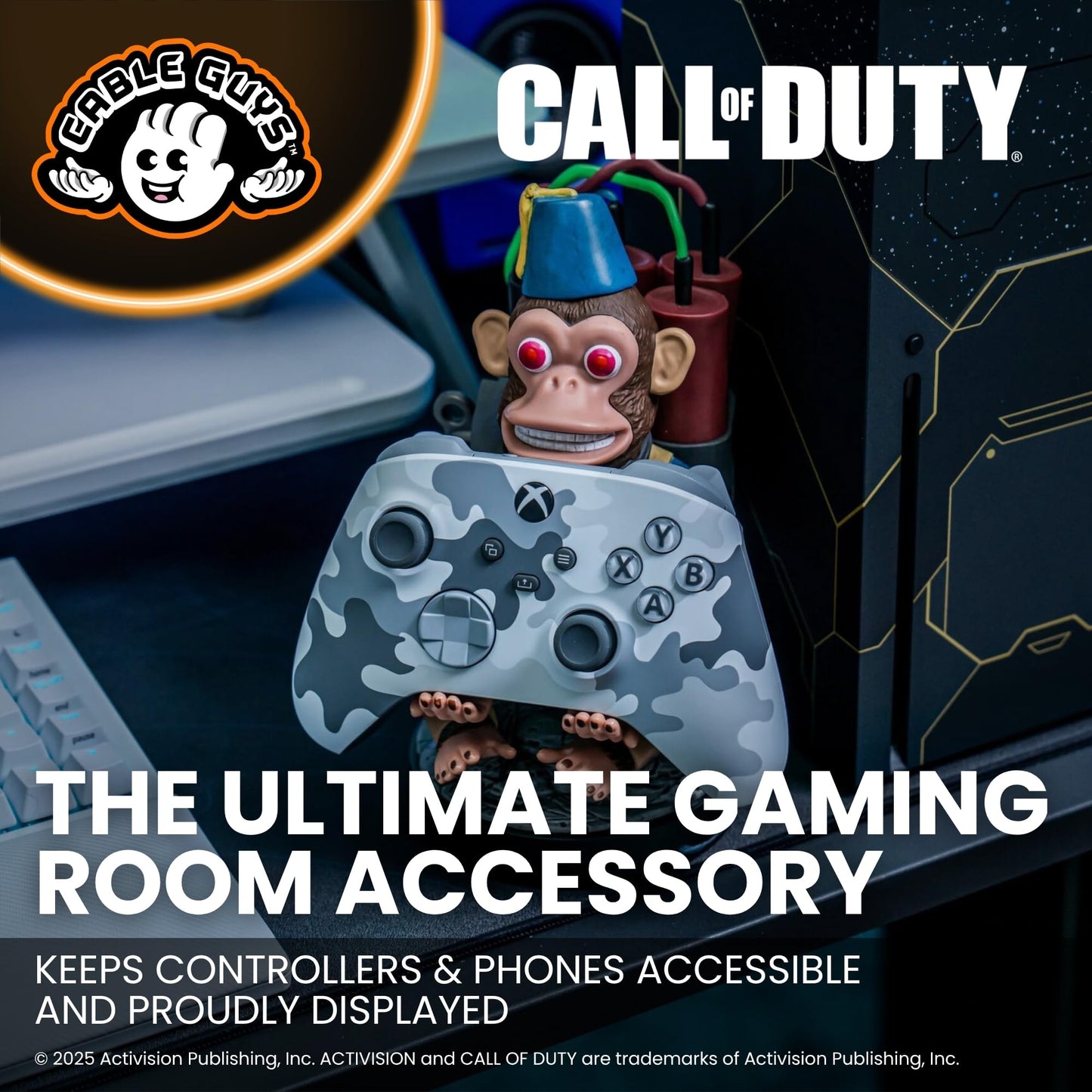 Cable Guys - Activision Call of Duty (Black Ops Cold War) Monkey Bomb Controller and Phone Holder (PS4/)