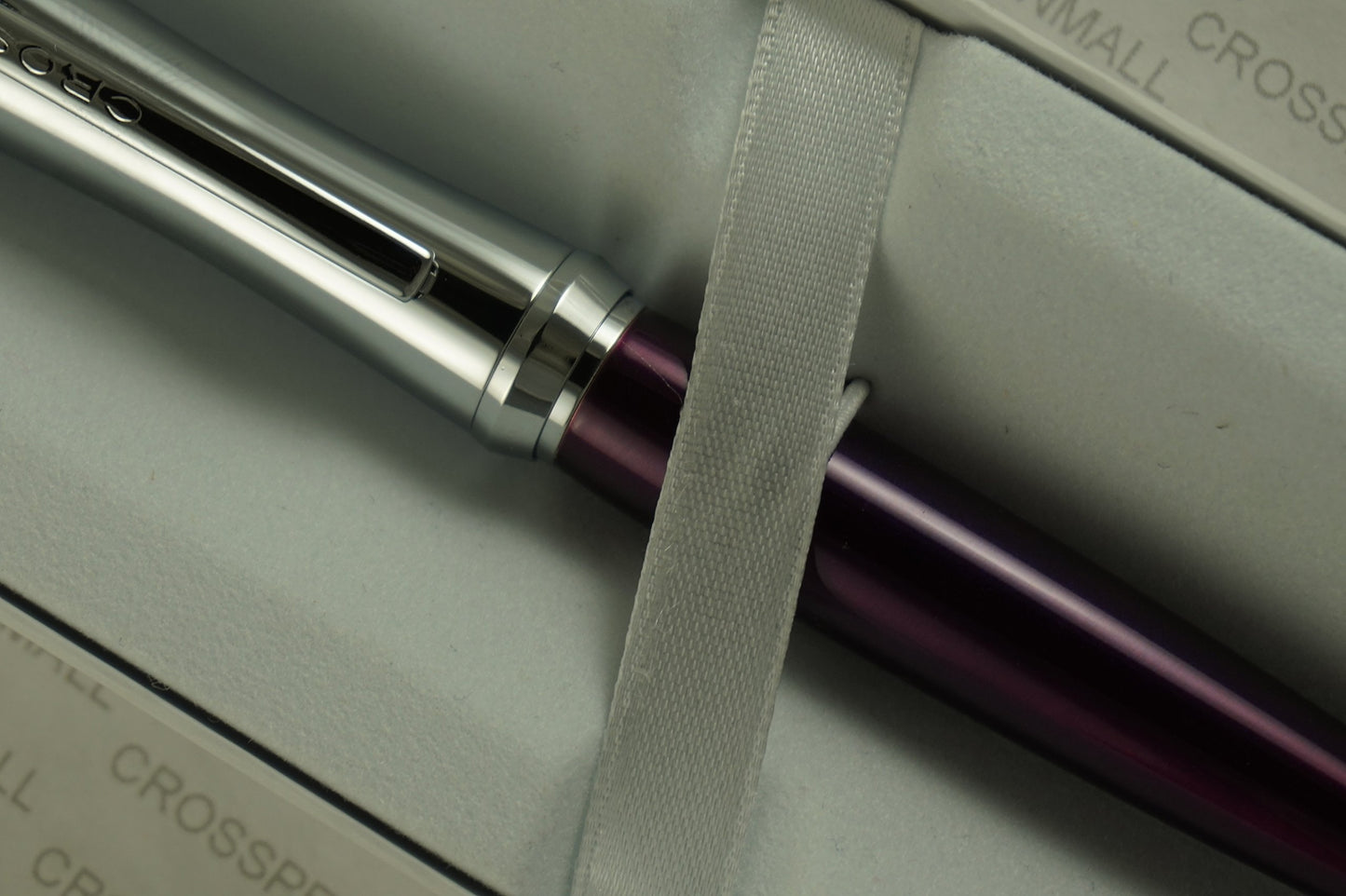 Cross Parasol Curves with Polished Chrome Appointments and Tender Purple Barrel Ballpoint Pen