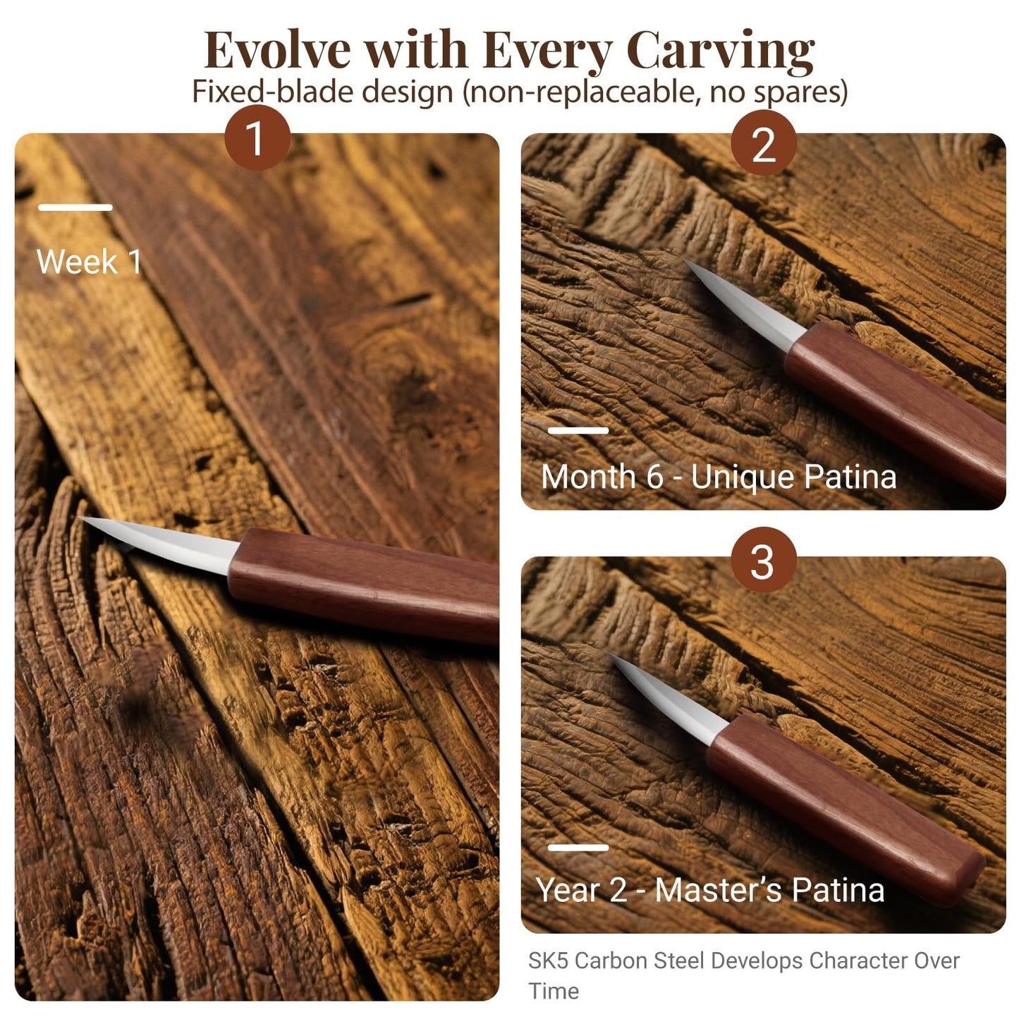 COZYGIFT Wood Carving Kit for Adults & Beginners - 29Pcs Whittling Knife Set with Premium Leather Roll Case - Includes Strop Block, Gloves & Patterns - Sharp Woodworking Hand Tools Gift for Men Dad