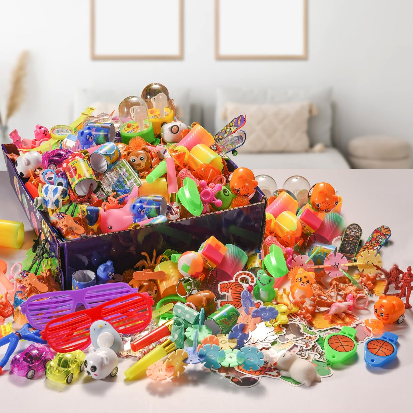 300 Pcs Party Favors for Kids Loot Bag Fillers 8-12, Bulk Fidget Toys Pinata Filler Goodie Bags Item, Return Gifts Stuffers for Birthday Party Favours 6-8 3-5, Treasure Chest Prizes Classroom Rewards