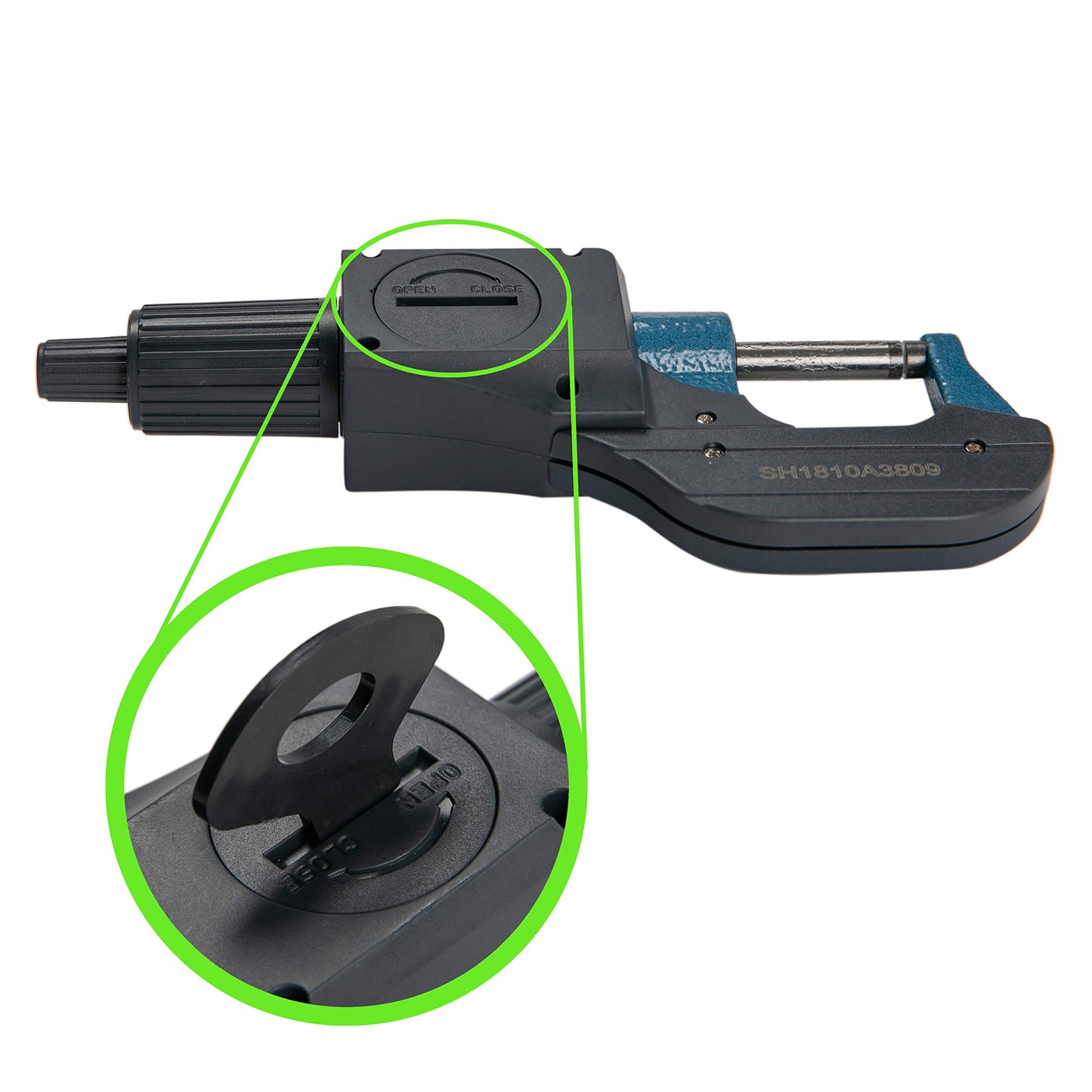 Beslands Digital Electronic Display Micrometer 0-1" / 0-25mm Gauge 0.00005" / 0.001mm Thickness Measuring Tools Inch/Metric