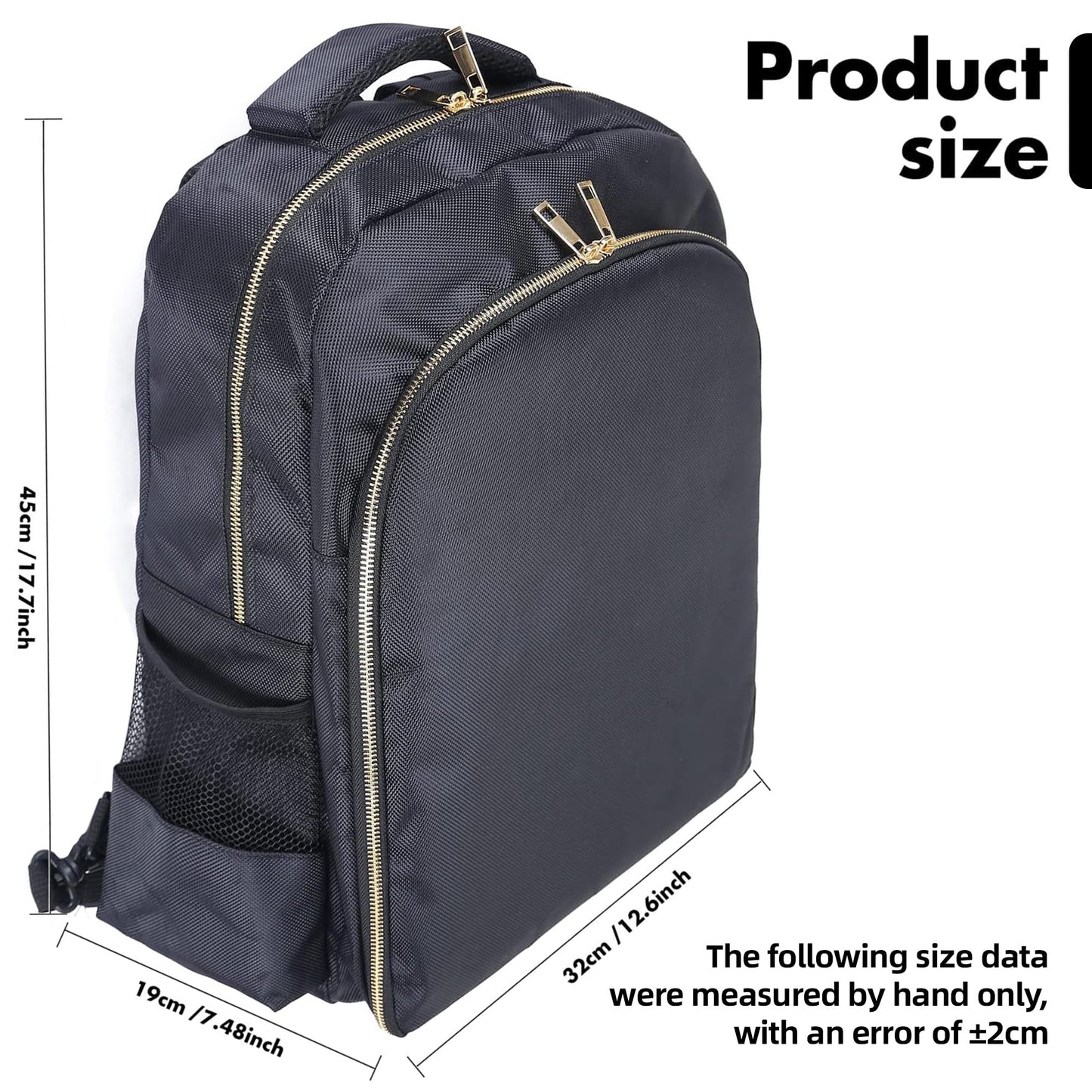 AIHOPESTO Barber Travel Backpack (Black, 17.7 x 12.6 x 7.5 inches), Air Cushion Design, Waterproof, High Capacity for Clippers and Supplies, Black, 17.7" x 12.6"x 7.5", Backpack,travel