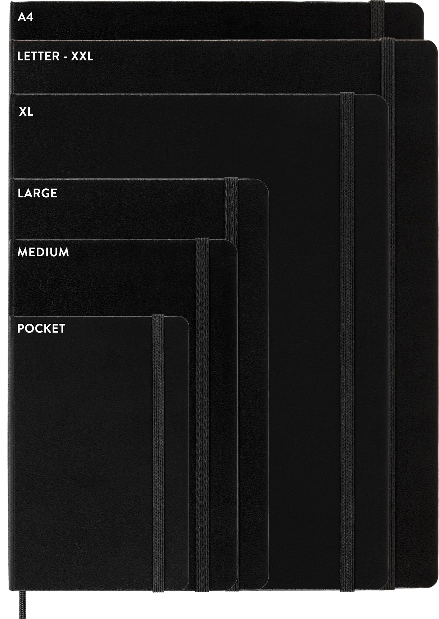Moleskine Cahier Journal, Soft Cover, XL (7.5" x 9.5") Squared/Grid, Black, 120 Pages (Set of 3)