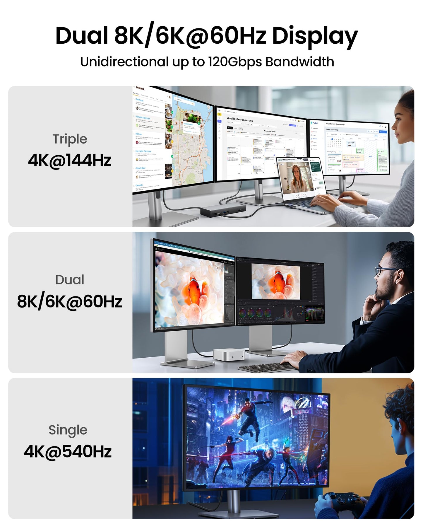 Silkland 80Gbps Right Angle USB 4 Cable for Thunderbolt 5 Cable 6.6FT, 120Gbps Bandwidth for 16K/Dual 8K, 240W, 90 Degree Braided USB C Video Cable Compatible Thunderbolt 4/5, MacBook M6 Pro,Dock