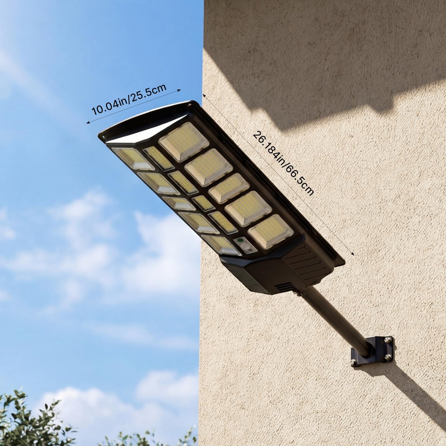 Xmart Solar Street Lights Outdoor Waterproof 80000LM 744 Upgraded LEDs Solar Parking Lot Lights Dusk to Dawn Solar Motion Flood Light Wide Angle Sensor and Remote Control for Area Pole Lighting Yard
