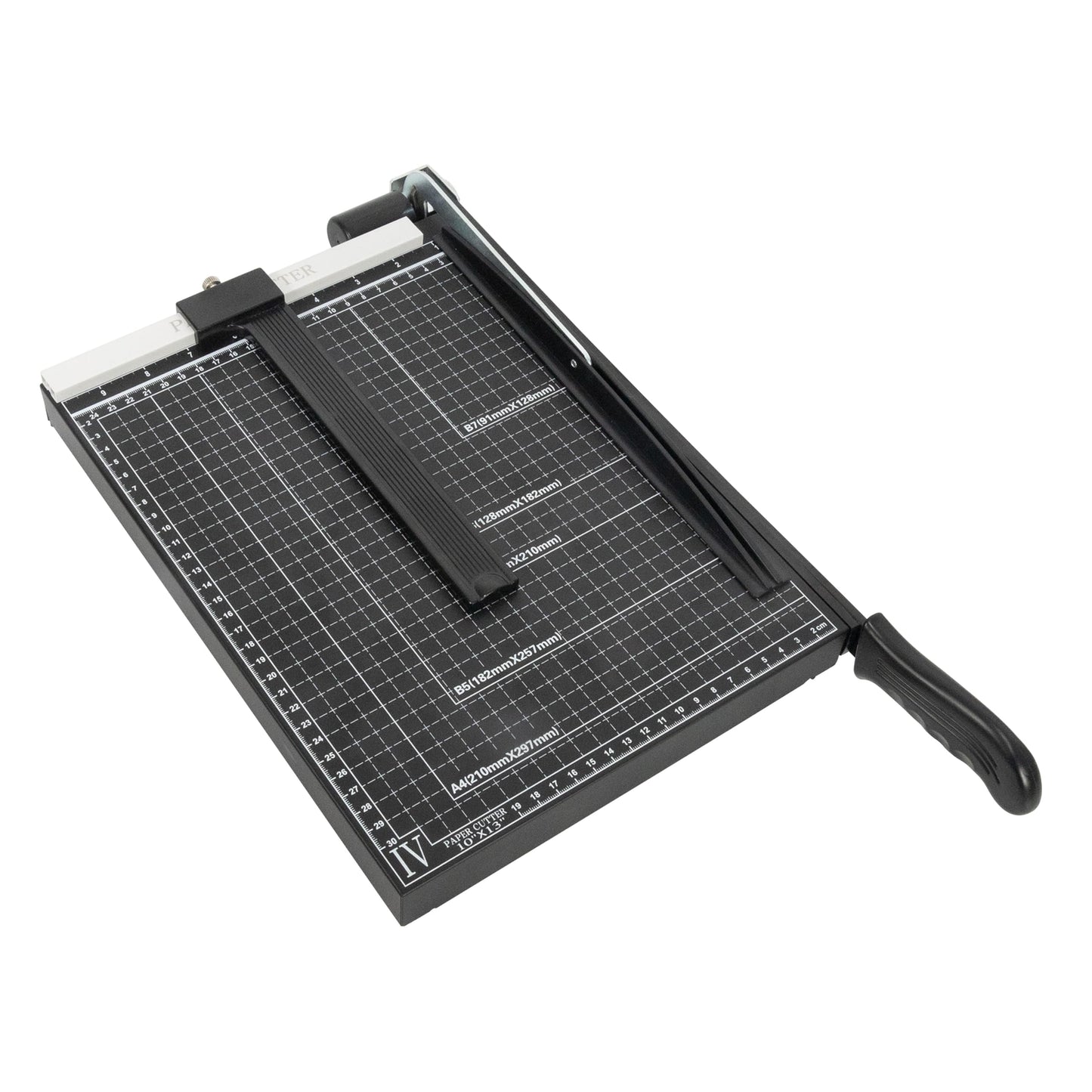 TEXALAN Precision Paper Cutter for A4/B5/A5/B6/B7, 10x13 inches, 70GSM Capacity, Metal Base Black