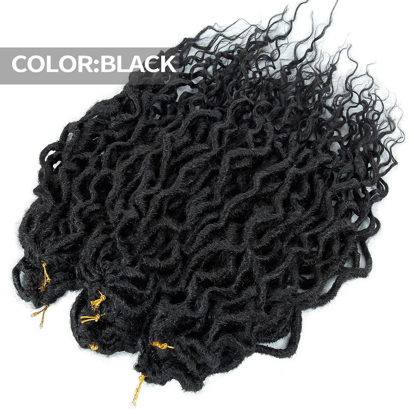 SuyiIRL Faux Locs Crochet Braid Hair Bohemian Locs 24 Inches Synthetic Dreads Ombre Braiding Hair Afro Dreadlock