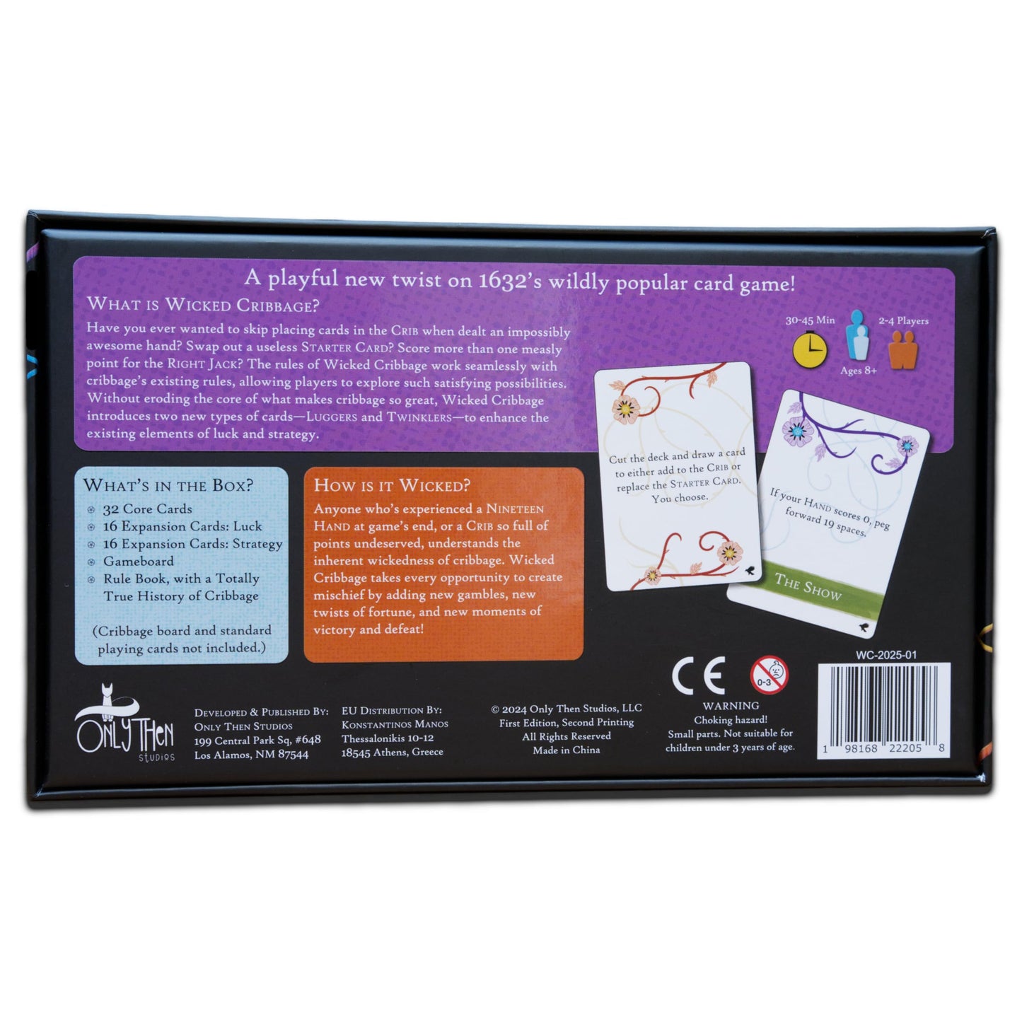 Only Then Studios Wicked Cribbage | A Playful Twist On A Classic Game | 30-45 Minute Playtime | Ages 8+ | Quick, Easy to Learn