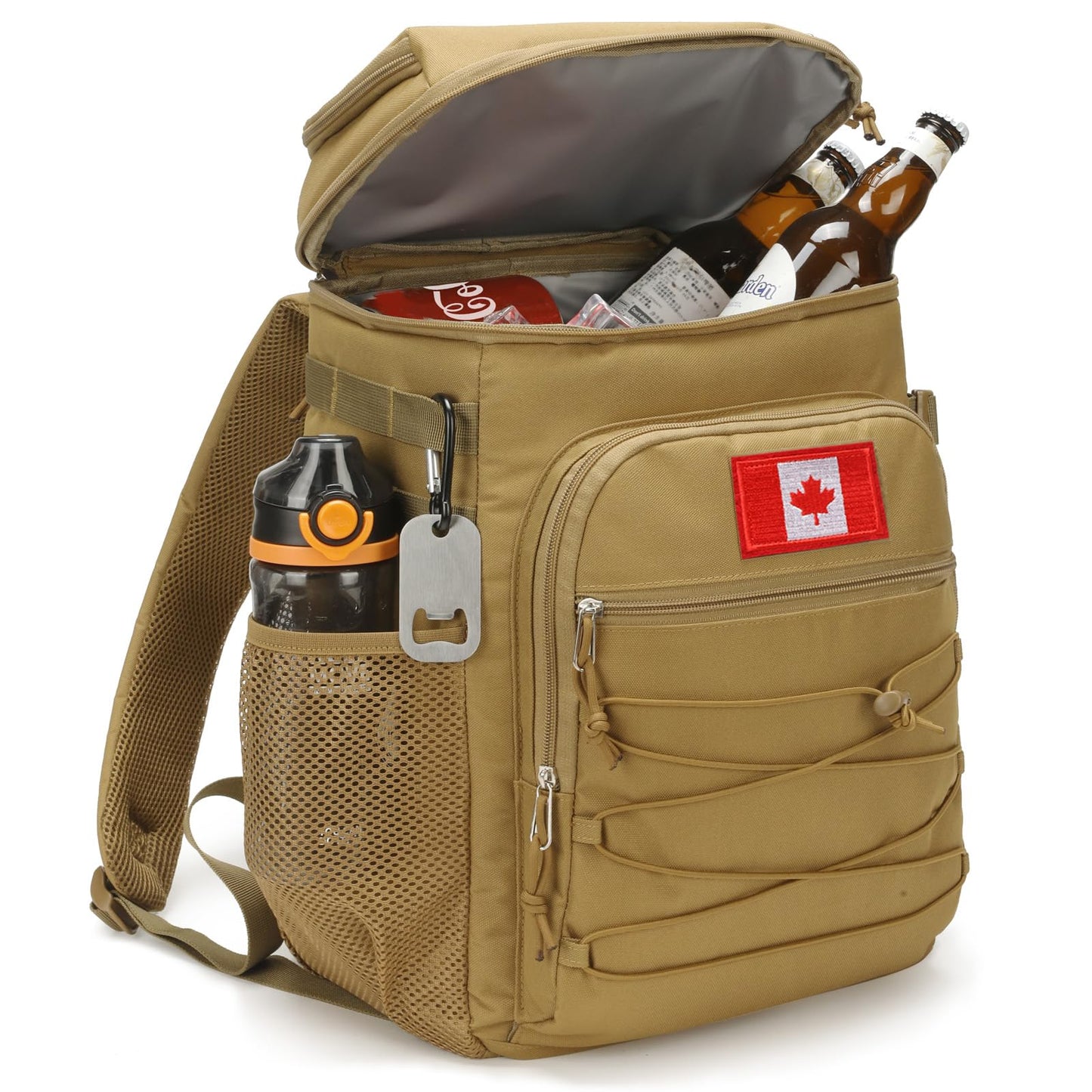 25L Backpack Cooler Keep All Drink Cold for Long Periods of Time Cooler Backpack Insulated Waterproof Portable High Durability Small Cooler Backpack with Compartment for Hiking Camping Beach