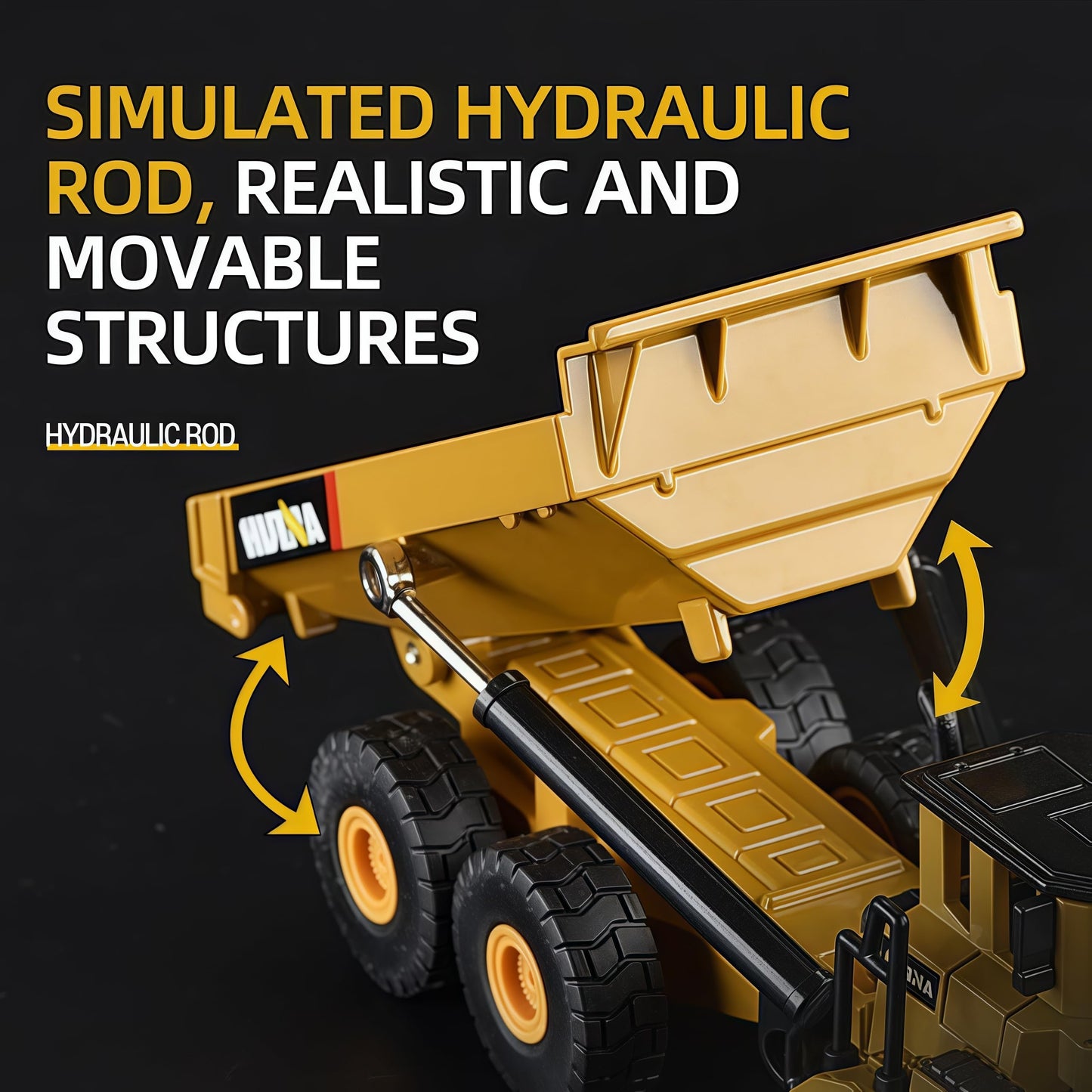 Gemini&Genius Excavator and Articulated Dump Truck 1:50 Scale 2 in 1 Mechanical Digger Engineering Vehicle Heavy Construction Machinery Toys for Kid and Decoration for Boys Room