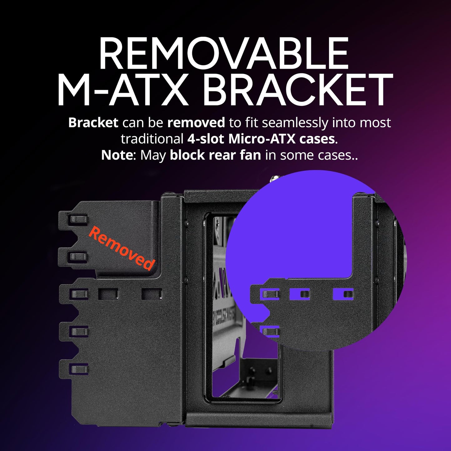 Cooler Master MasterAccessory Vertical GPU Card Holder Kit V3 Black, Premium Riser Cable PCI-E 4.0 x16-165mm, PCIe 3.0 Compatible, Adjustable Length for E-ATX|ATX|Micro ATX Case (MCA-U000R-KFVK03)