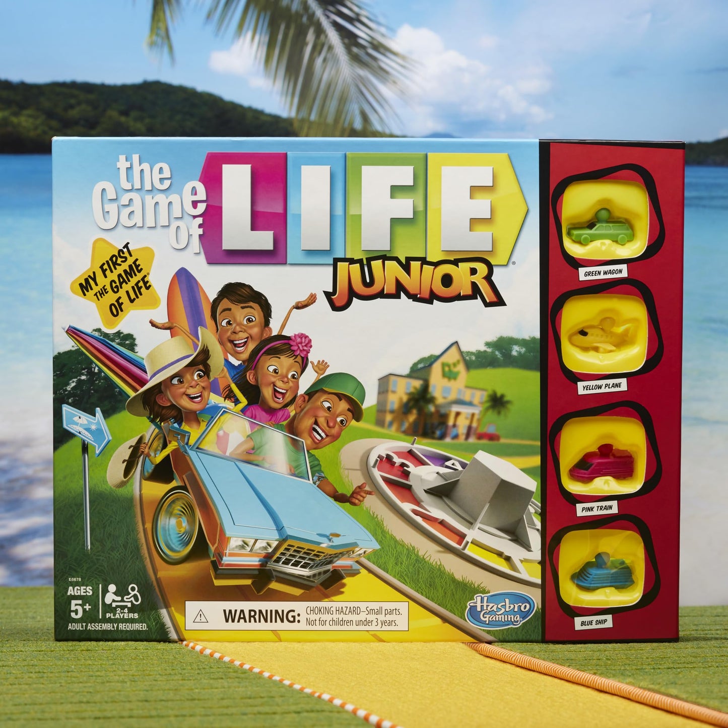 The Game of Life Junior Board Game for Ages 5 and Up, Game for 2-4 Players, Family Board Games for Kids, Gifts for Kids (English)