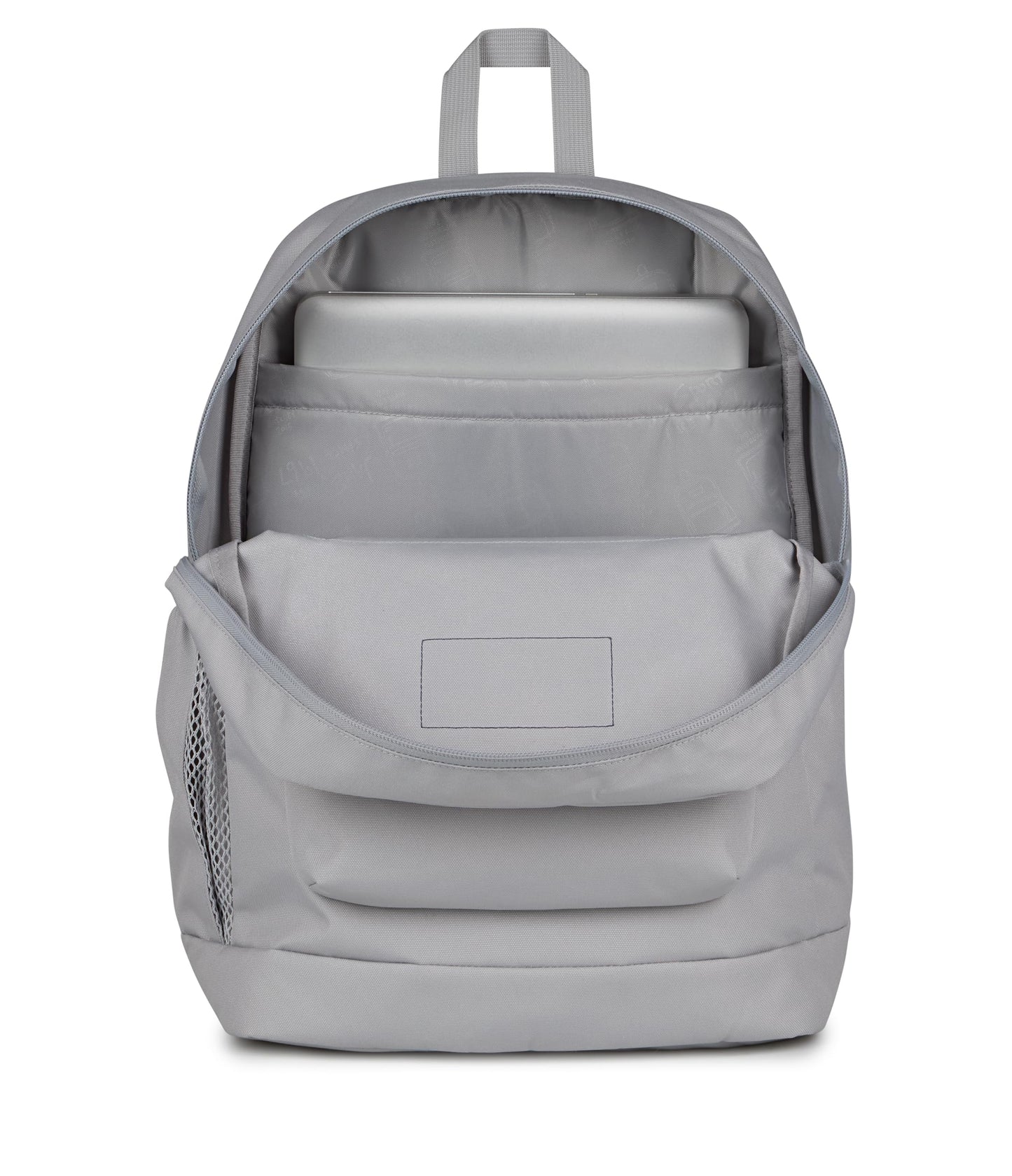 JanSport Cross Town Plus Backpack - Large Main Compartment, Side Water Bottle Pocket, 15-Inch Padded Laptop Sleeve - Grounded Grey