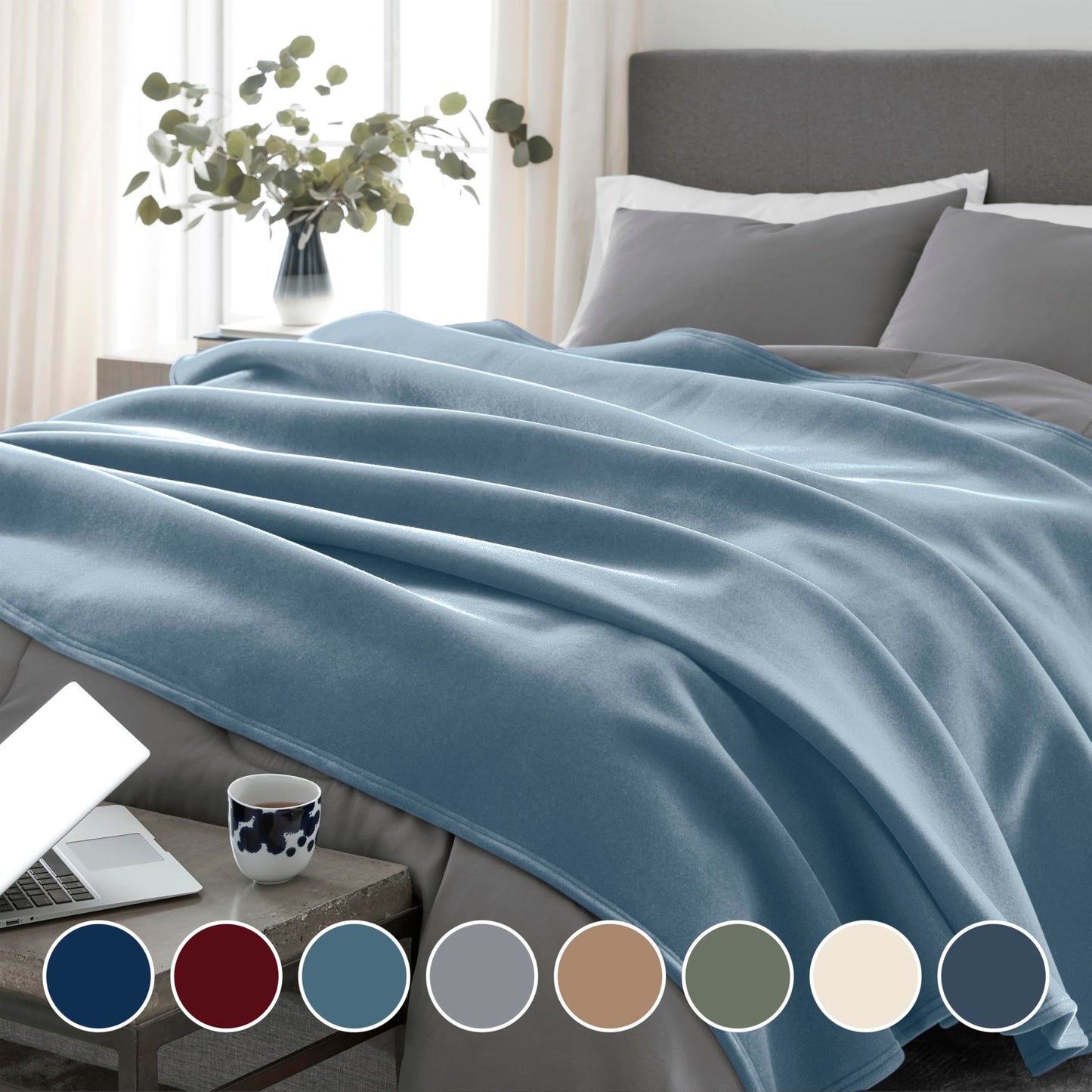 Vellux Original Blanket, Full/Queen, Wedgewood Blue