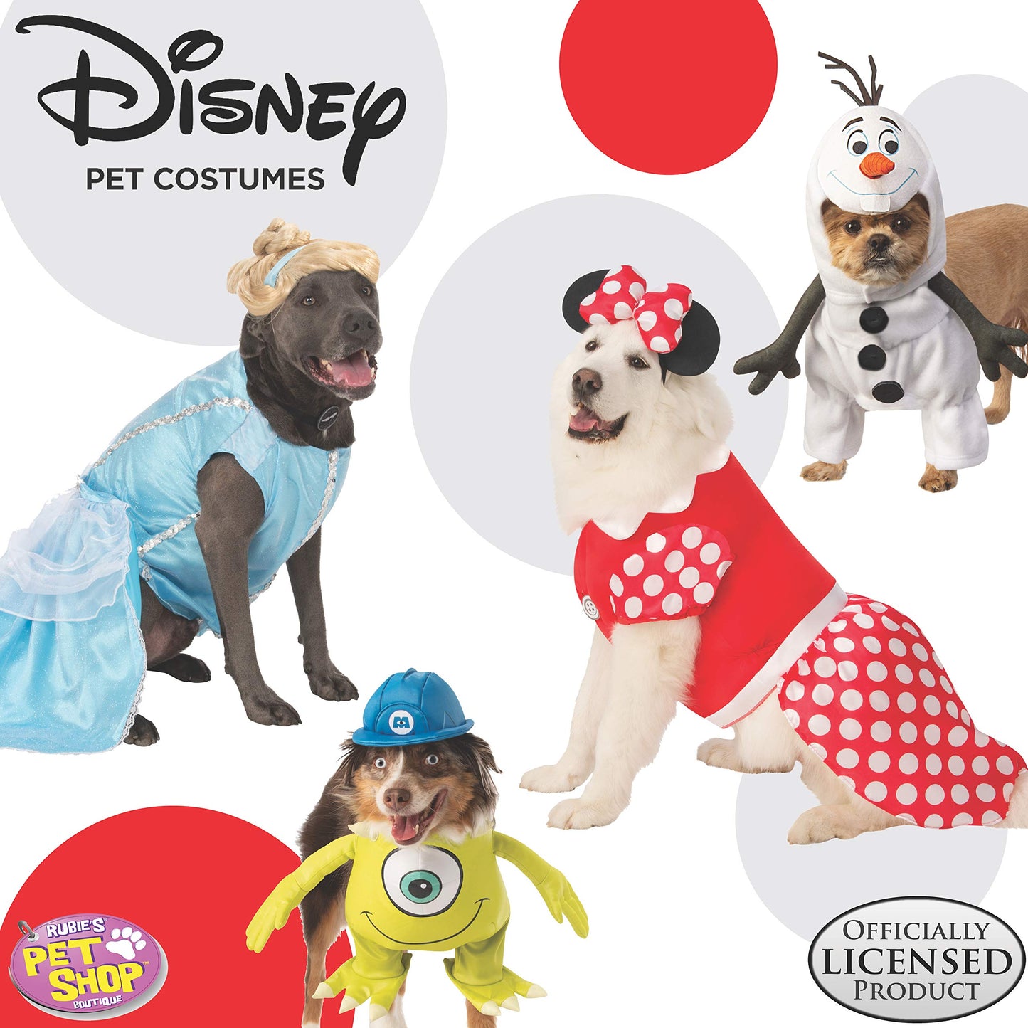 Disney Princesses: Cinderella Pet Costume for for Dogs or Cats by Rubies, XXL