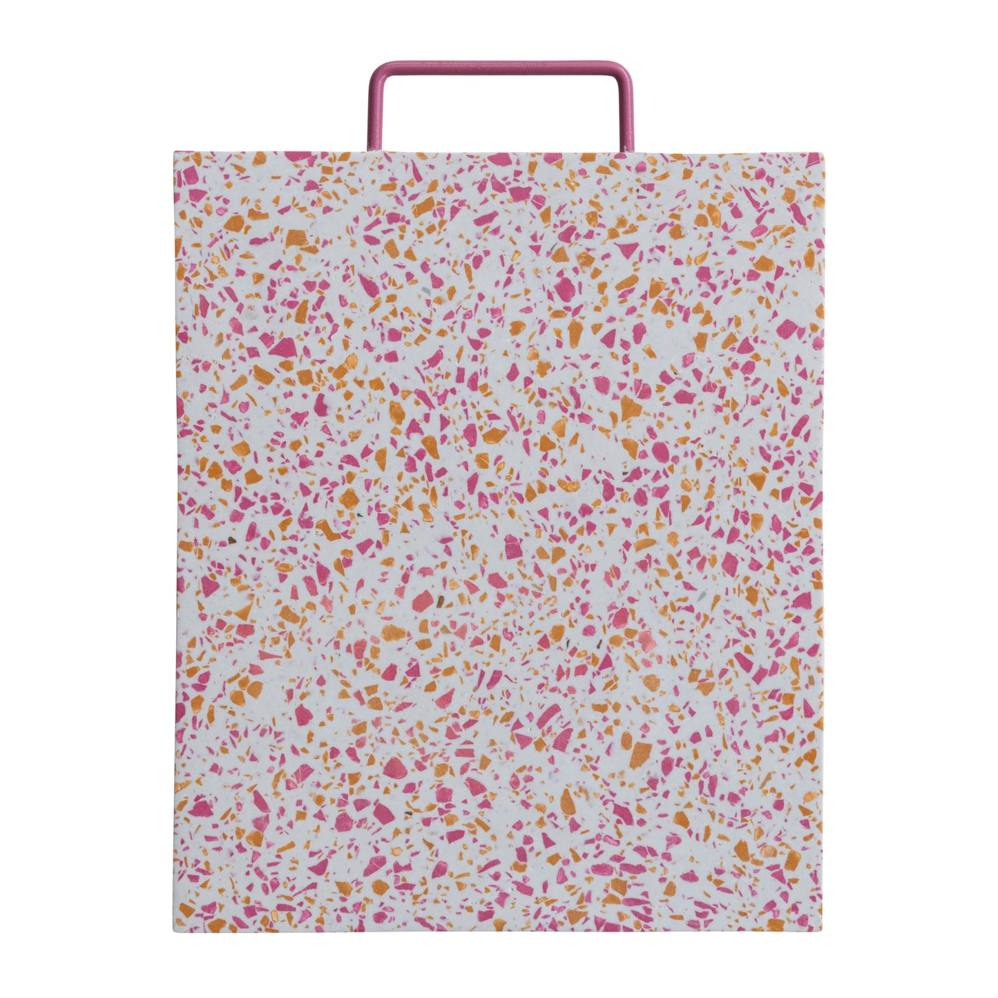 Creative Co-Op Resin Terrazzo Cheese and Cutting Board with Handle, Multicolor