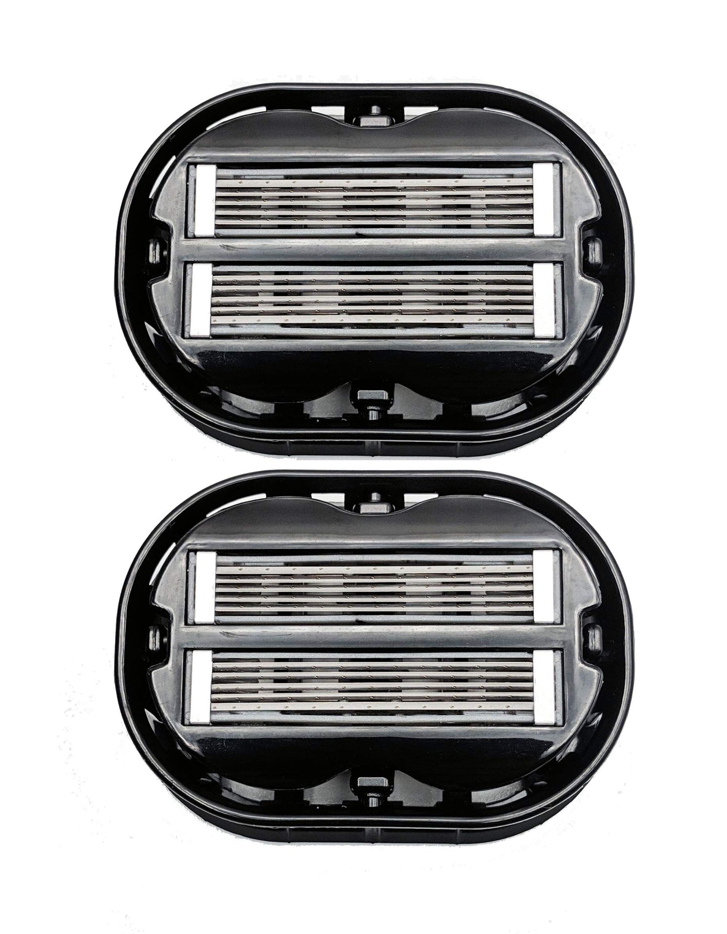 2x Classic Omnishaver - Black - The Fastest Way to Shave Head, Legs, Arms, Body | Disposable Shaving Razor Self Cleans & Strops During Use | Hair Cutter with Durable Blade | Bald Head Shaver for Men