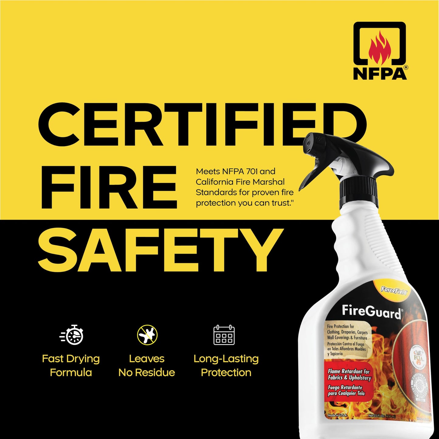 ForceField – FireGuard – Flame Retardant and Protection, 22 oz (650 ml)