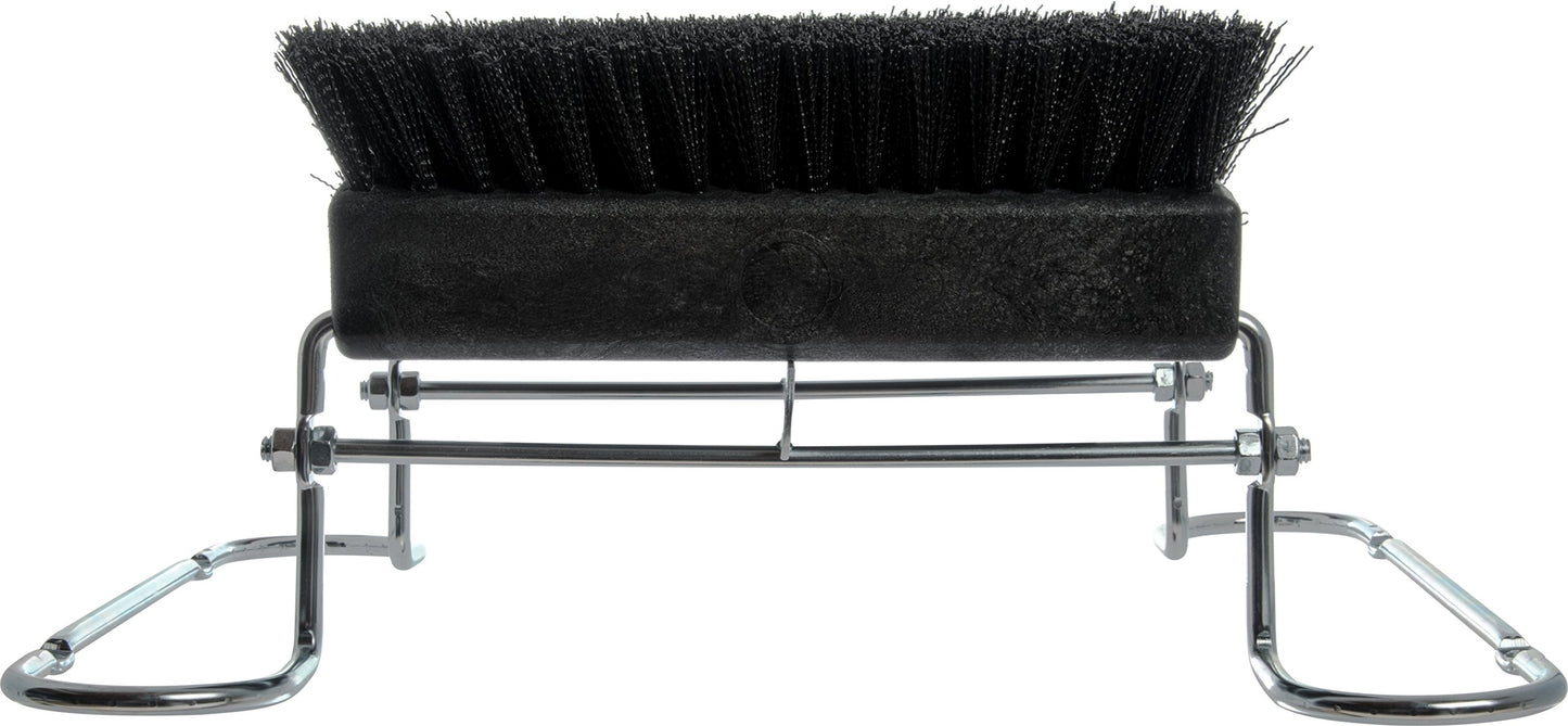Carlisle 4042403 Spectrum Commercial Boot 'N Shoe Brush Scraper with Chrome Plated Steel Frame, Black