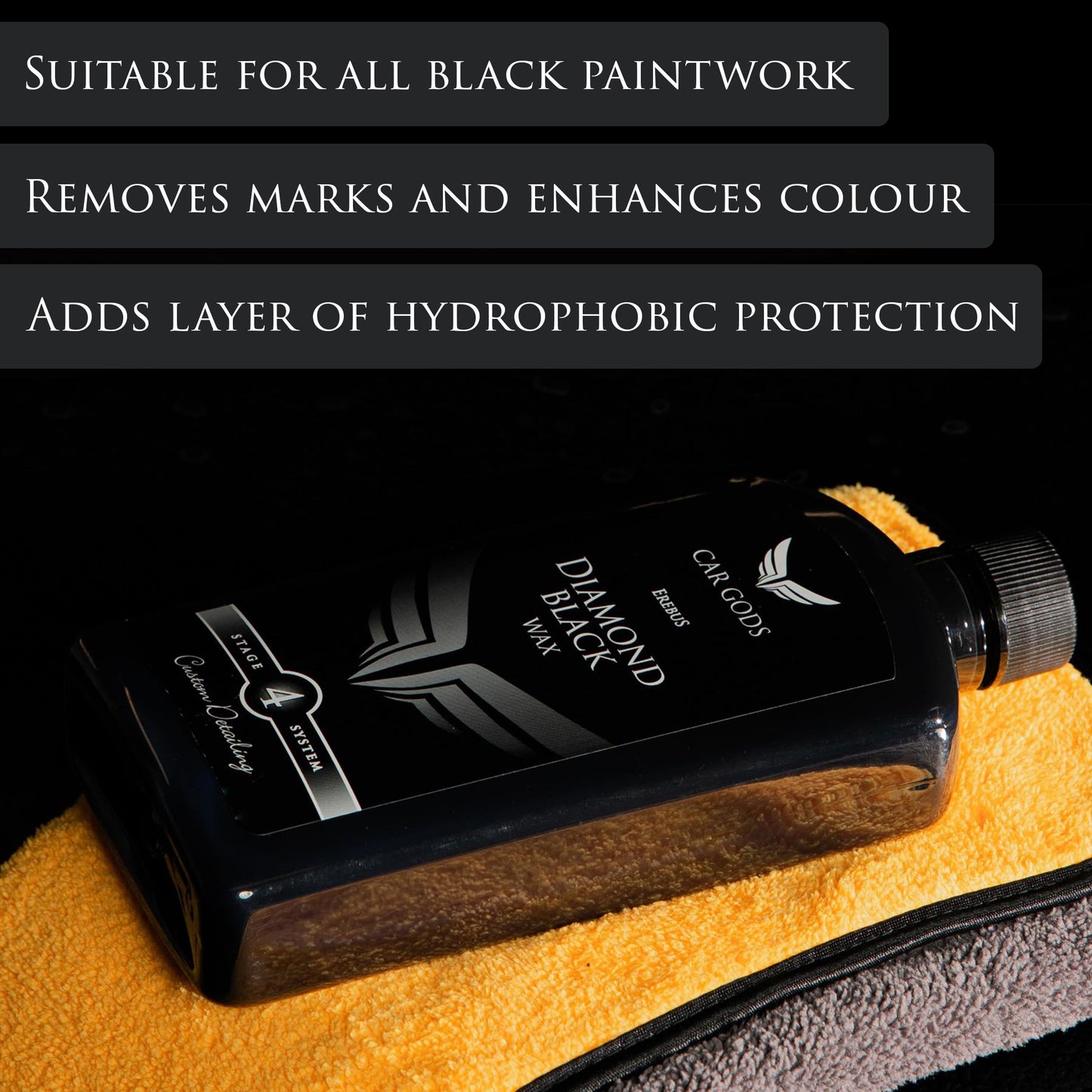 Car Gods Black Carnauba Wax Polish, 17 Fl Oz