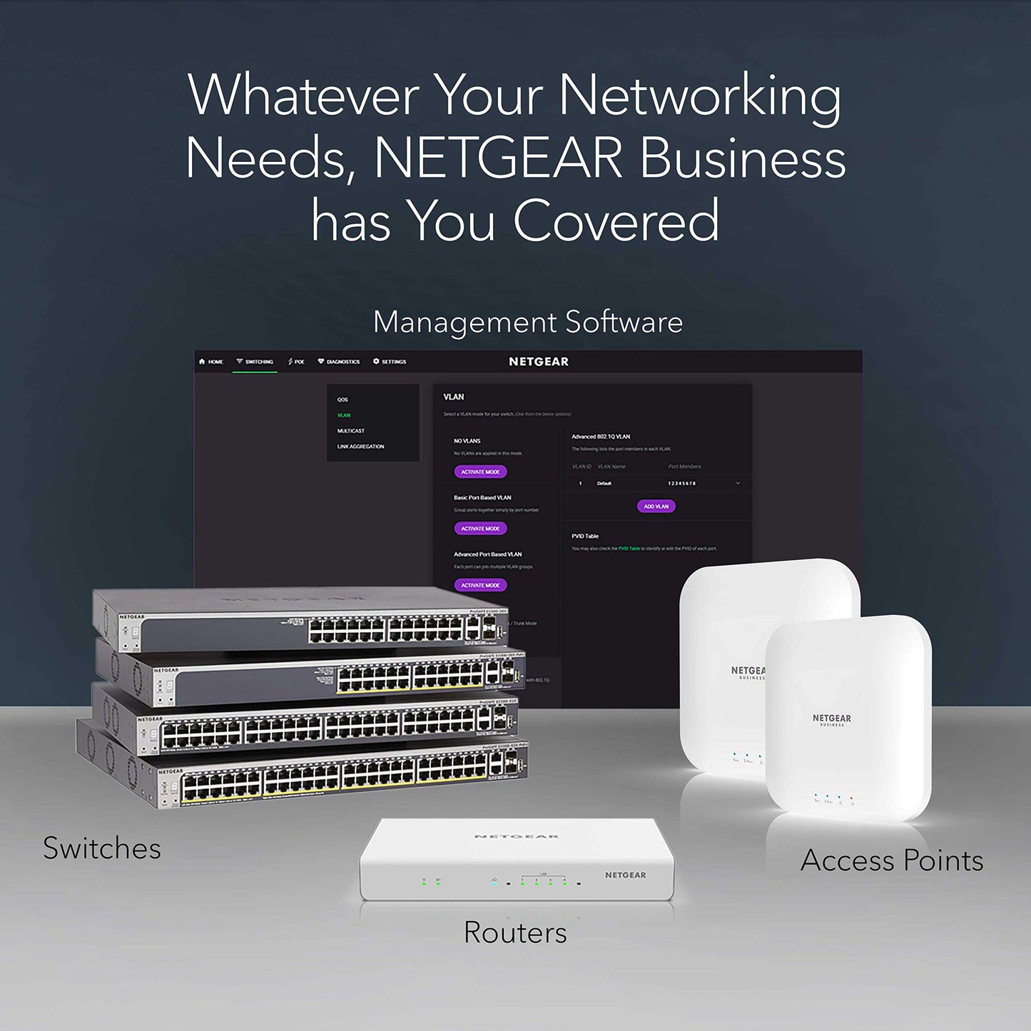 NETGEAR 24-Port Gigabit Ethernet Unmanaged Switch (GS324) - Desktop/Rackmount, Sturdy Metal Fanless Housing