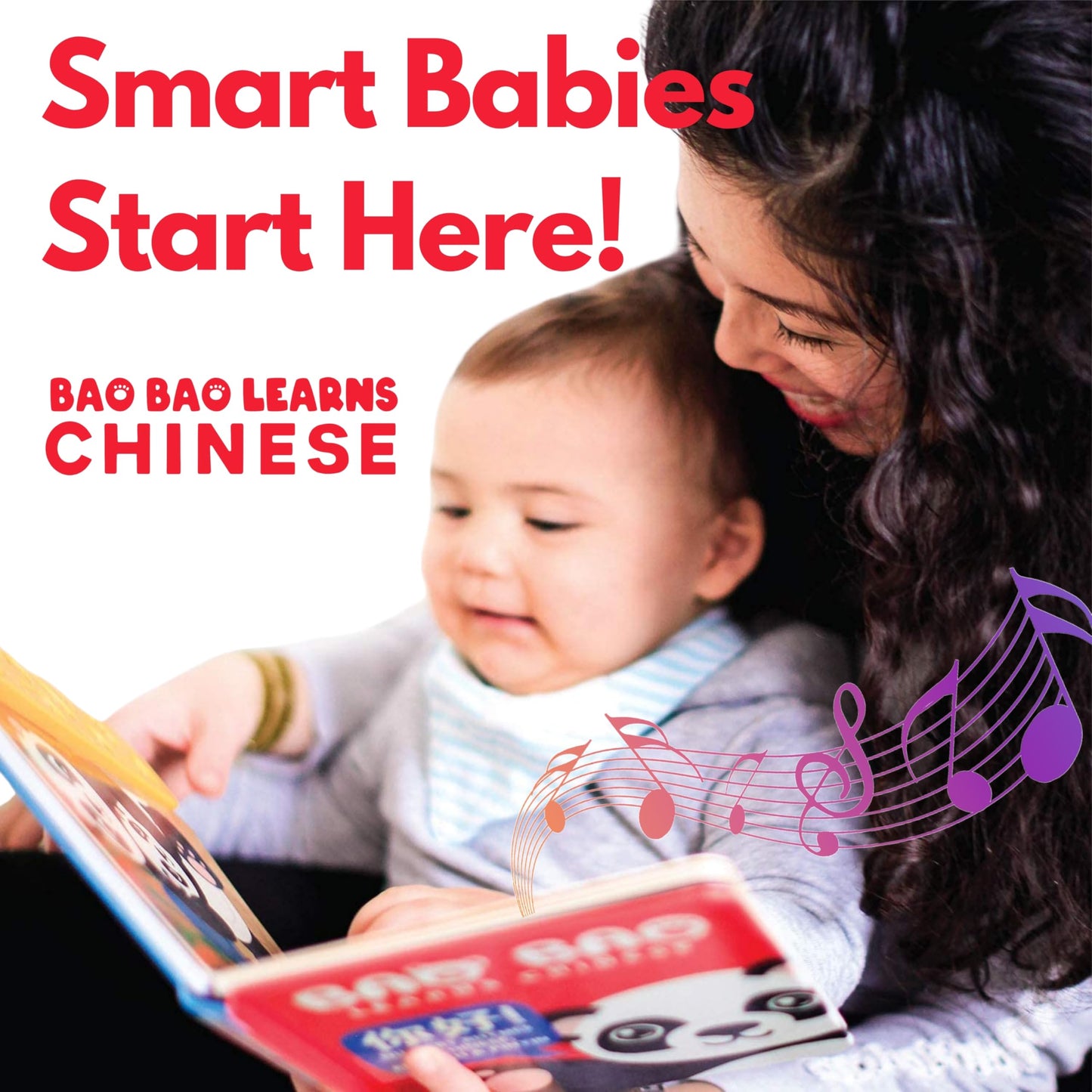 Bao Bao Learns Chinese Vol. 1 | Musical Chinese Book & Bilingual Toy Gift for Babies & Toddlers; Learn Chinese Nursery Rhymes for Kids; Mandarin Chinese Board Book for Learning Chinese