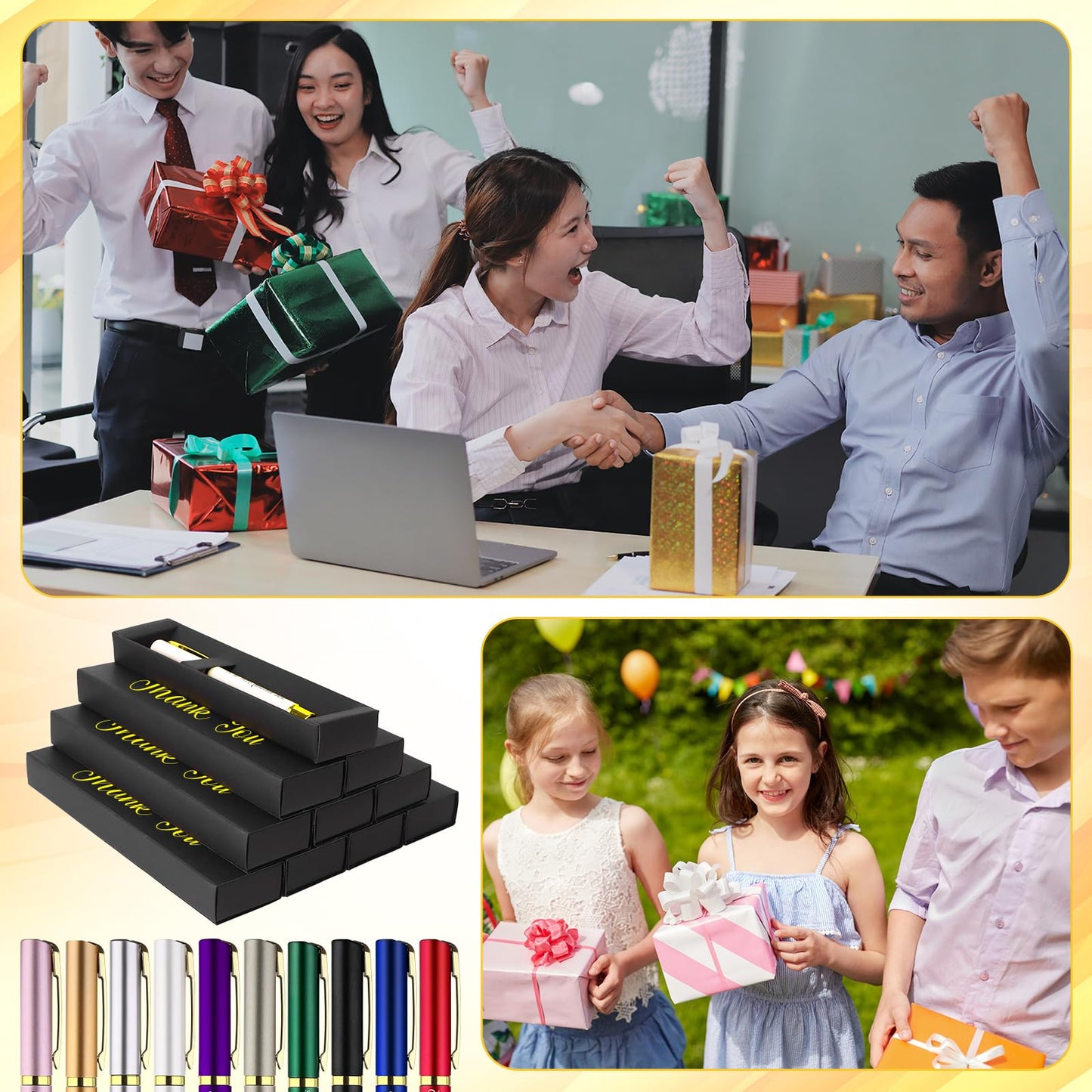 30 Sets Employee Appreciation Gifts Bulk Inspirational Ballpoint Pens with Thank You Gift Boxes Motivational Quote Pen Office Gift Leaving Gifts for Colleagues Nurse Teacher Coworker Team Volunteer