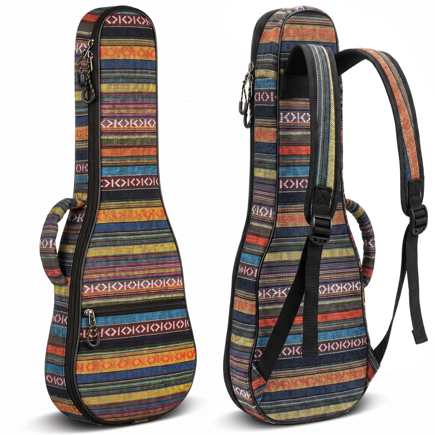 CAHAYA Ukulele Bag Ukulele Case 26 Inch Soft 0.4 Inch Thick Padded with Adjustable Strap (26 inch)