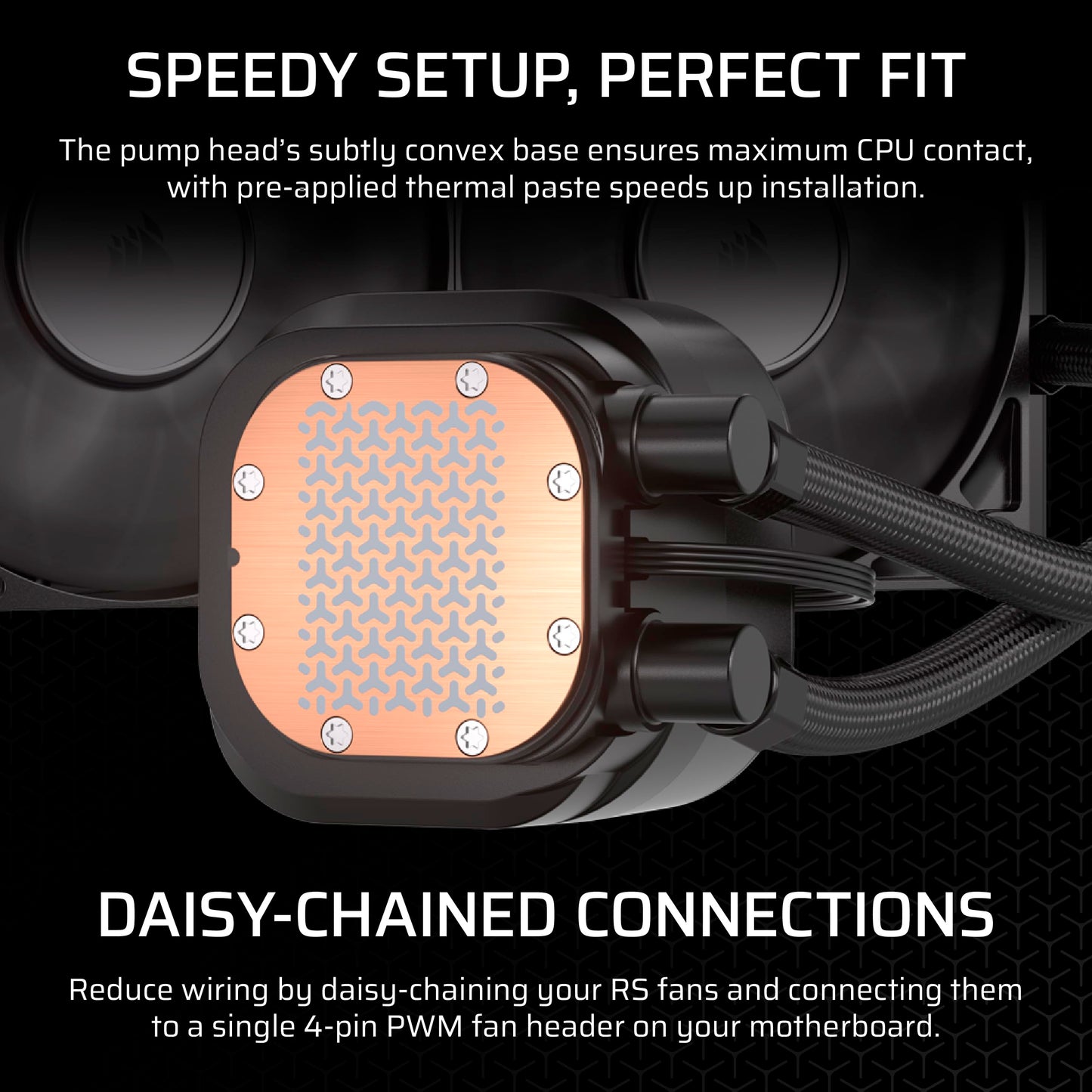 CORSAIR Nautilus 360 RS Liquid CPU Cooler – 360mm AIO – Low-Noise – Direct Motherboard Connection – Daisy-Chain – Intel LGA 1851/1700, AMD AM5/AM4 – 3X RS120 Fans Included – Black