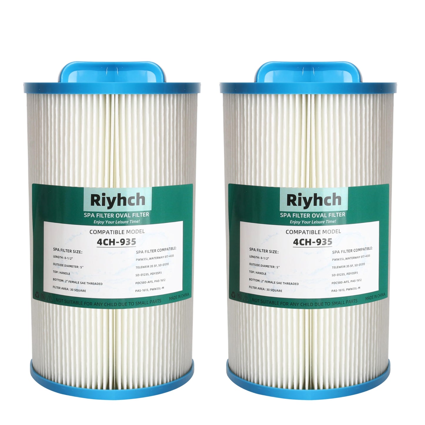 Spa Filter PWW35L,Hot Tub Filter Cartridge Filter 4CH-935,Compatible with Waterway 817-4035 Teleweir 35 SF, SD-01235, PDC580-AFS,30 sq Filter Area,Pool Filter Cartridges(2 Pack)