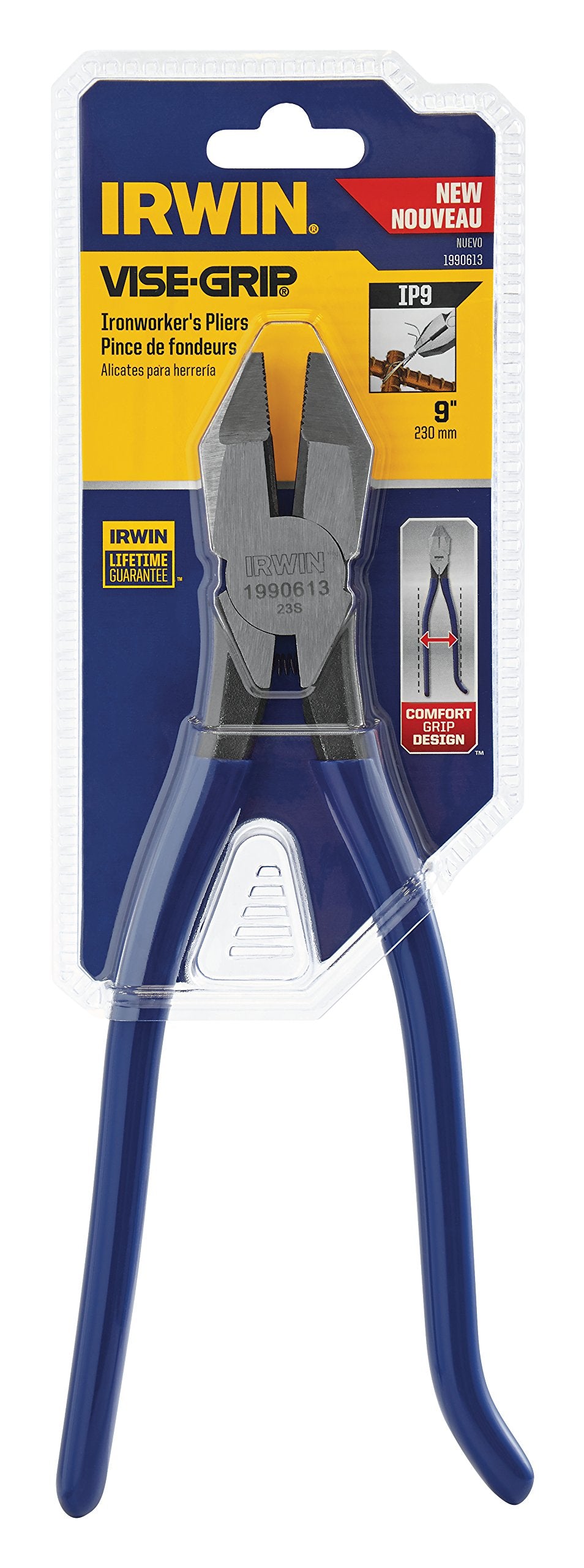 Irwin Tools 1990613 Irwin VISE-GRIP Ironworker's Pliers, 9" , Yellow