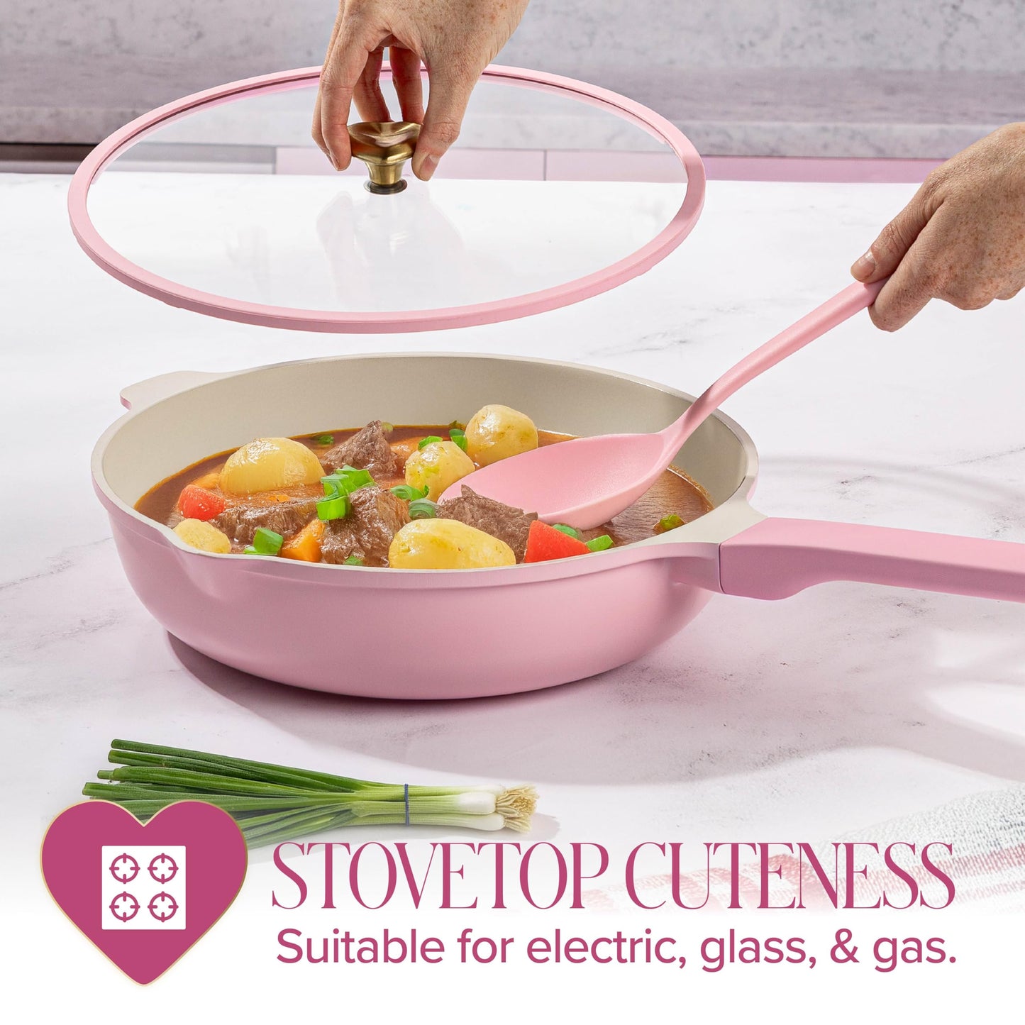 Paris Hilton PH 4Qt CA CER Jumbo Cooker PK